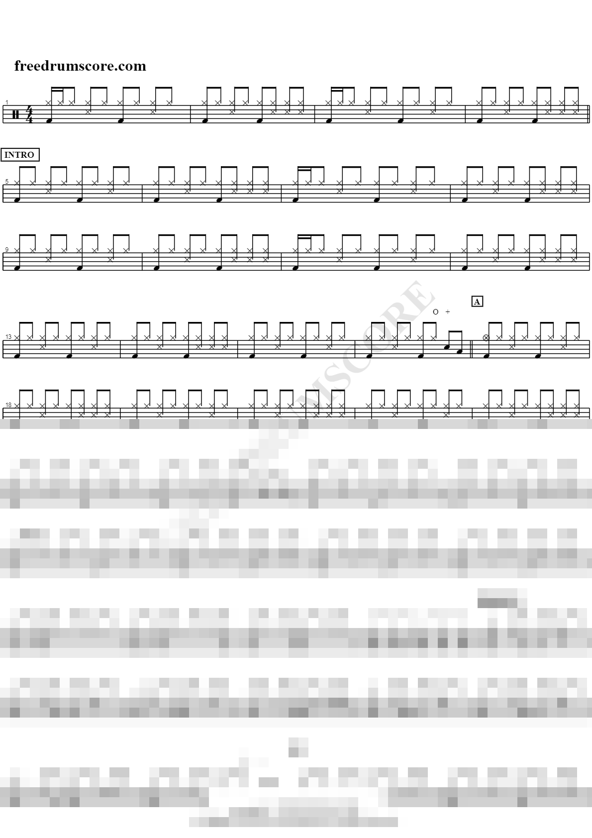 21 Sheet Music Preview