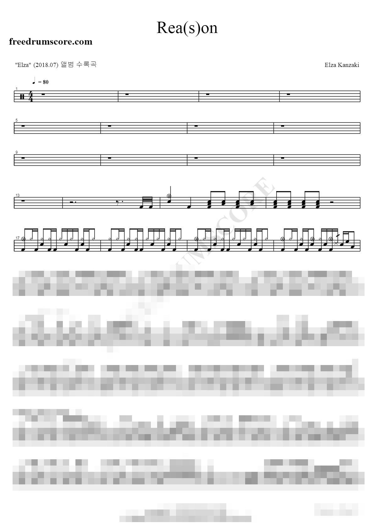 Rea(s)on Sheet Music Preview