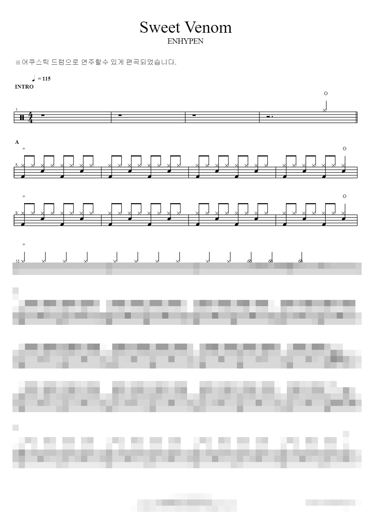 Sweet Venom Sheet Music Preview