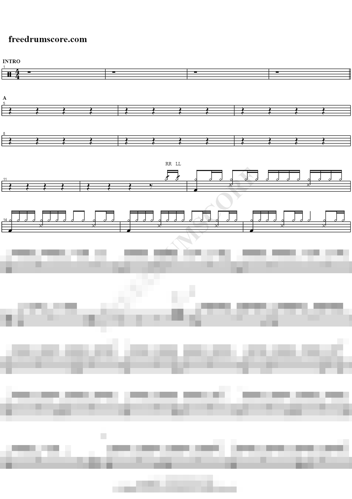 Hurricane Sheet Music Preview