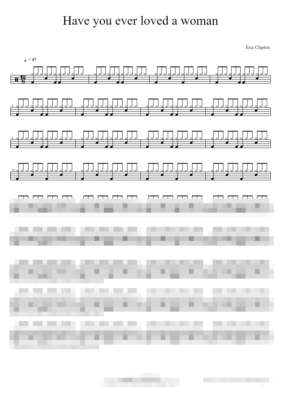 Have you ever loved a woman Sheet Music Preview