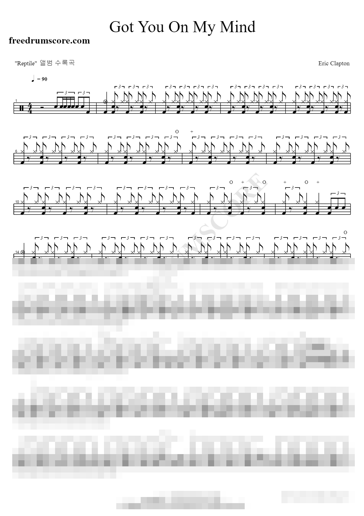 Got You On My Mind Sheet Music Preview
