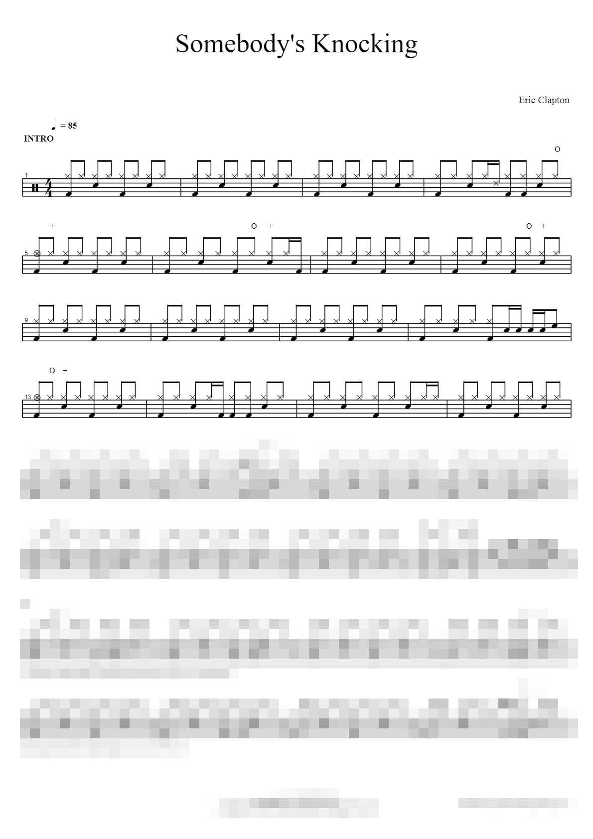 Somebody's Knocking Sheet Music Preview