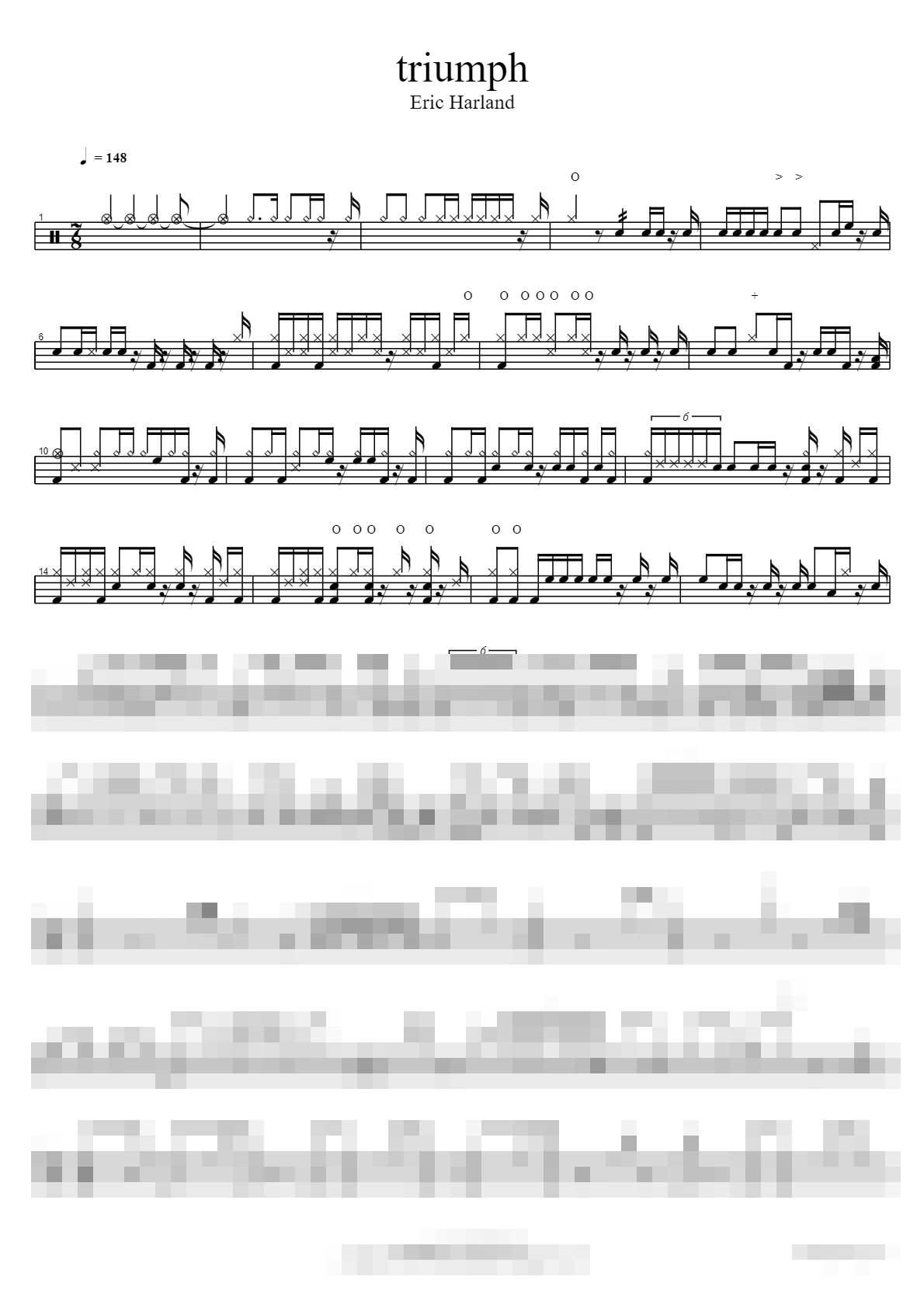 triumph Sheet Music Preview