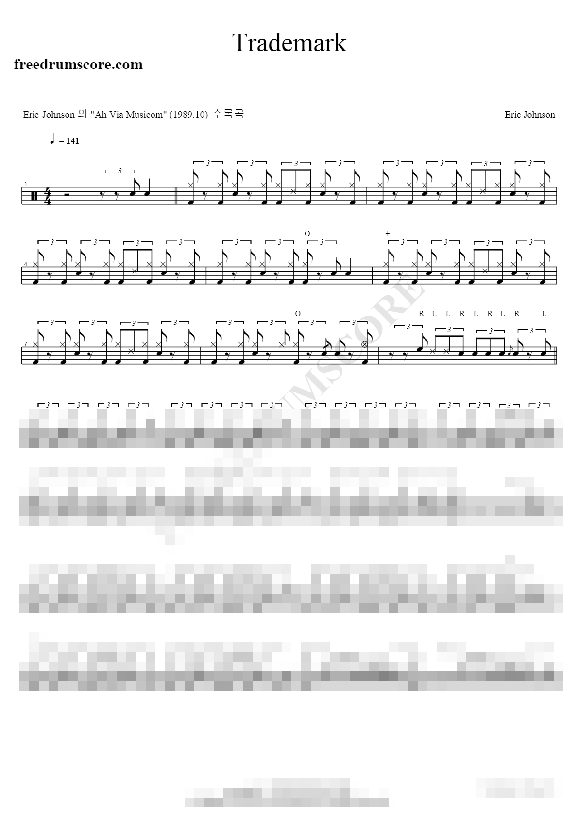 Trademark Sheet Music Preview