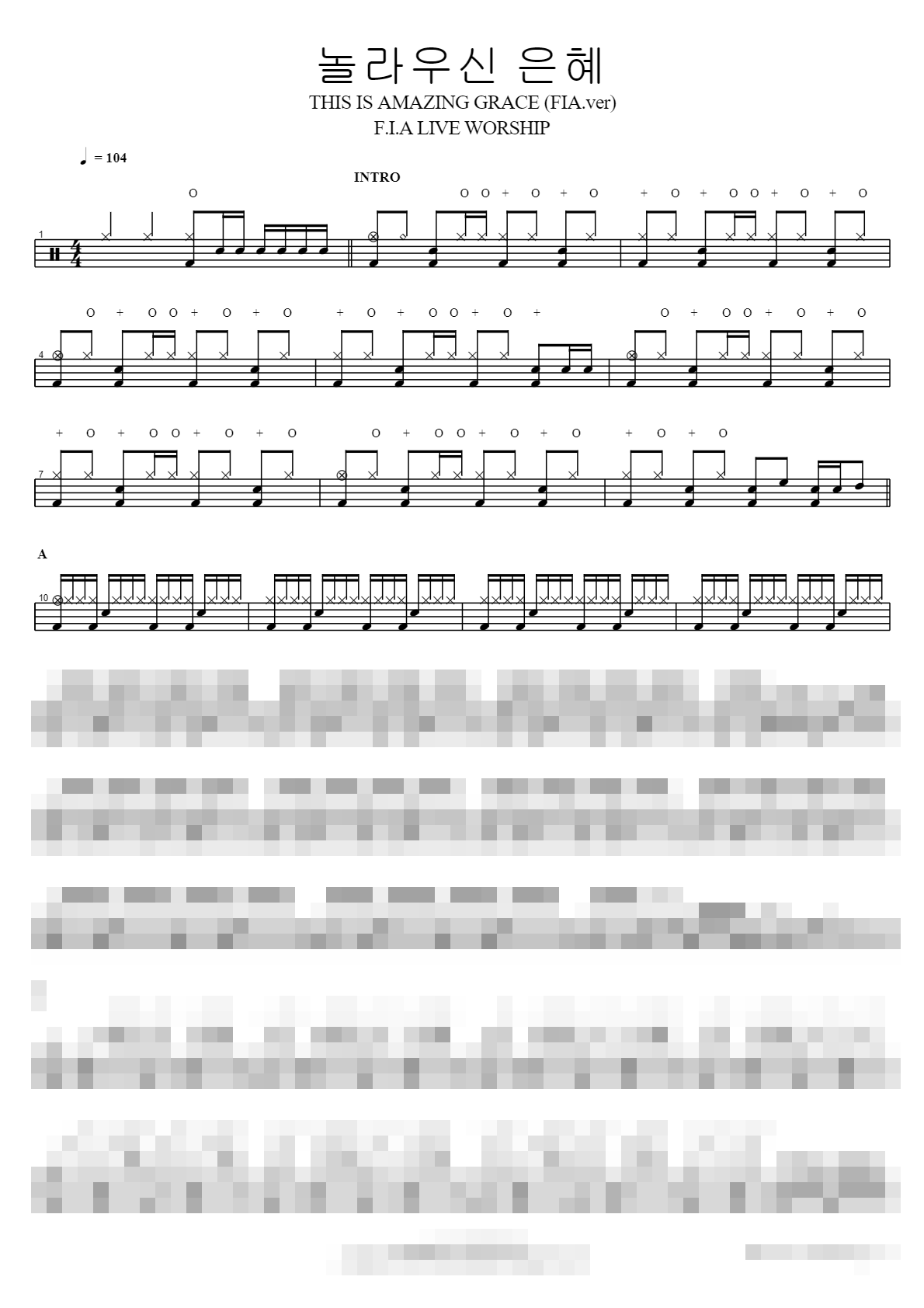 THIS IS AMAZING GRACE (FIA.ver) Sheet Music Preview
