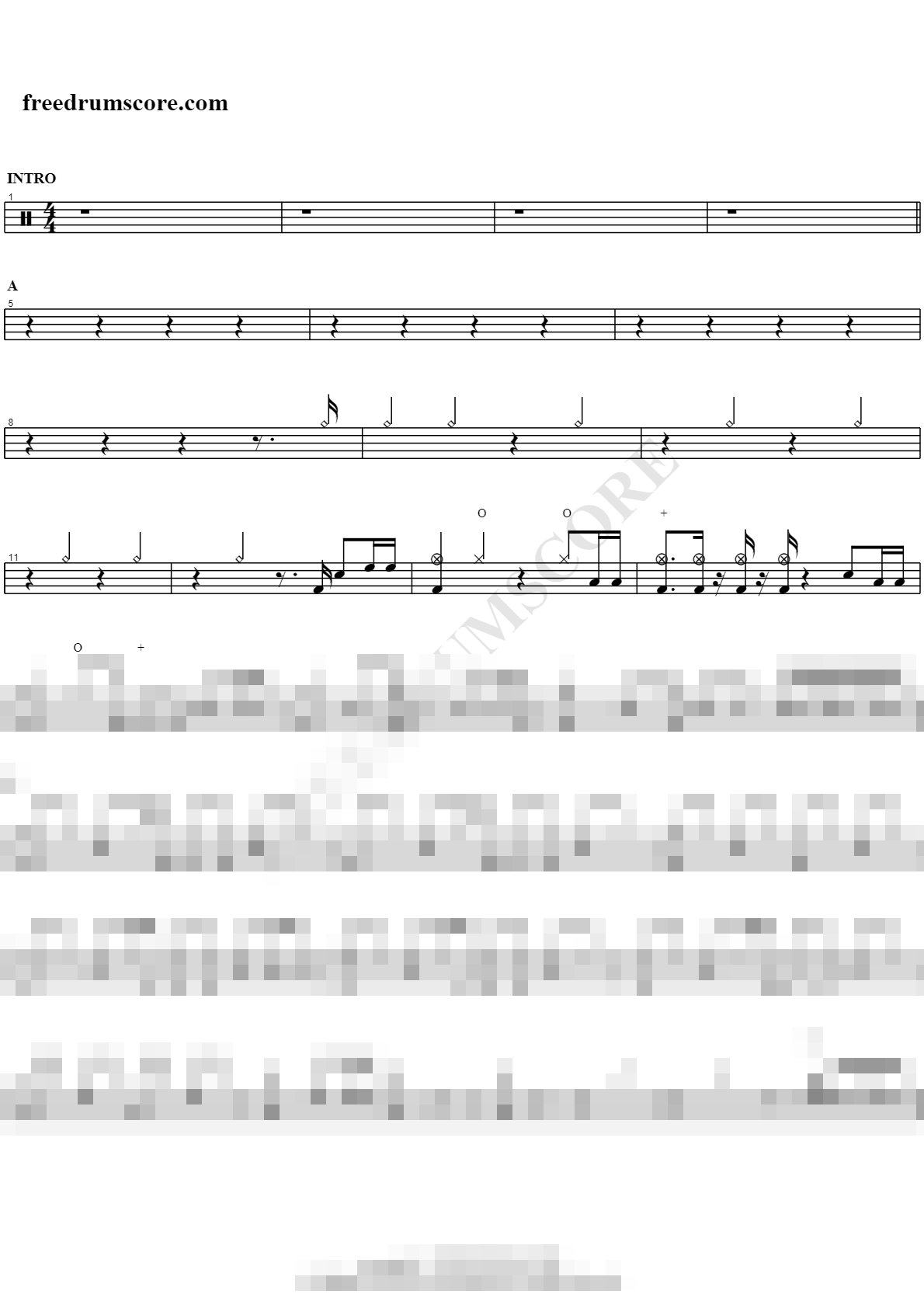 Long Gone Sheet Music Preview