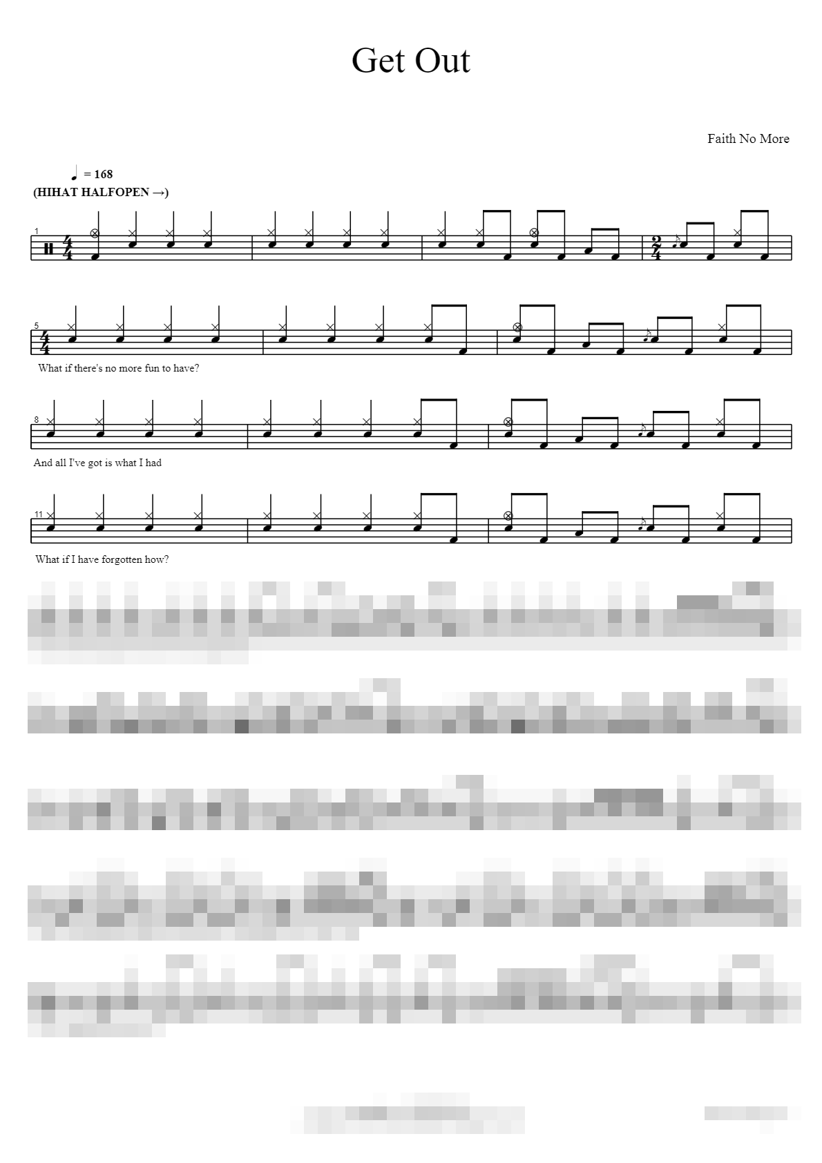 Get Out Sheet Music Preview