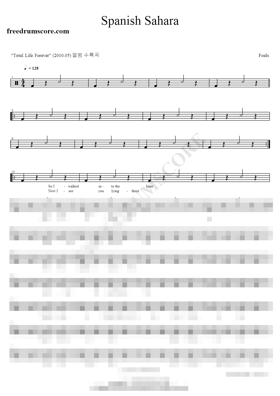 Spanish Sahara Sheet Music Preview