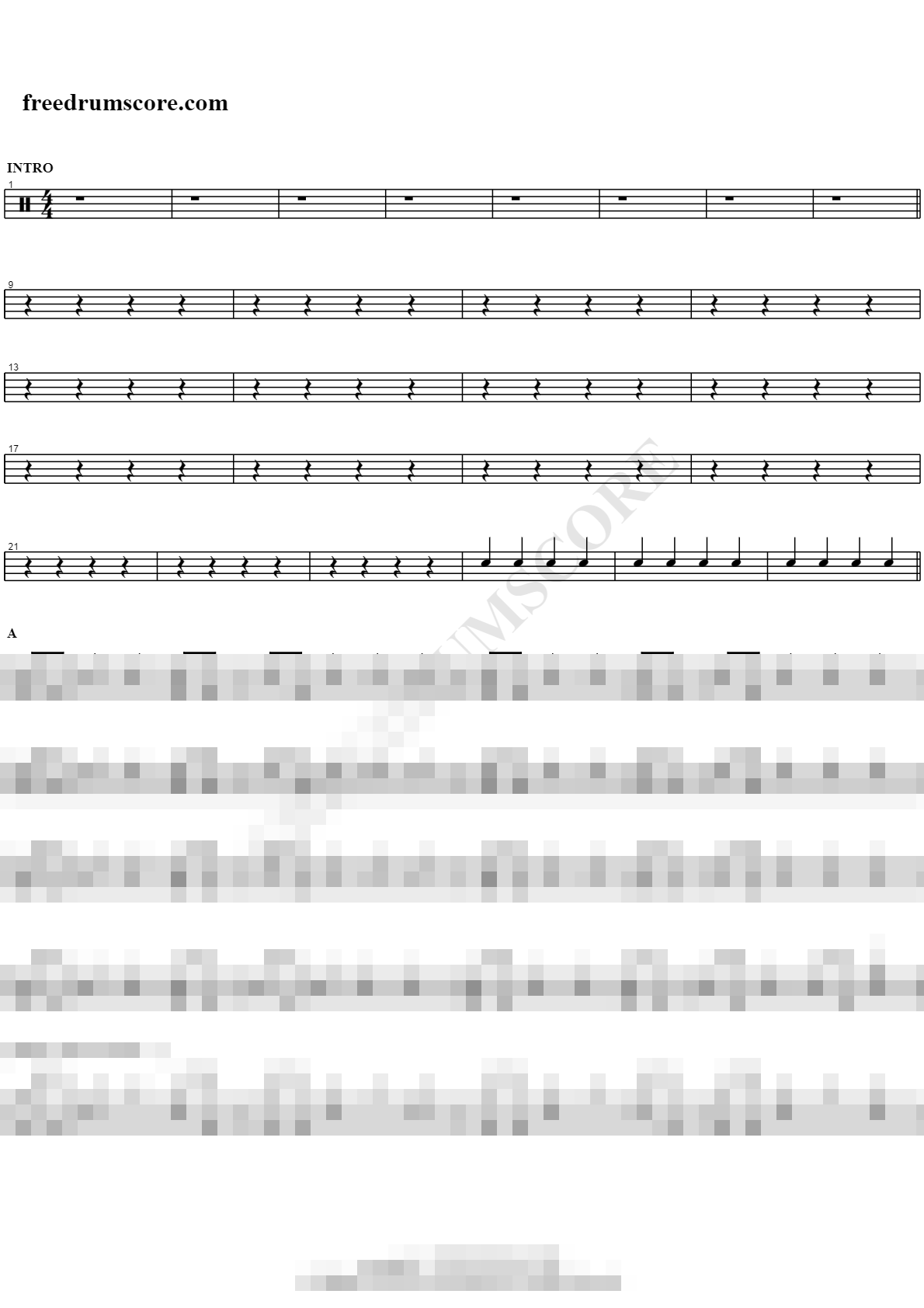 The Pretender Sheet Music Preview