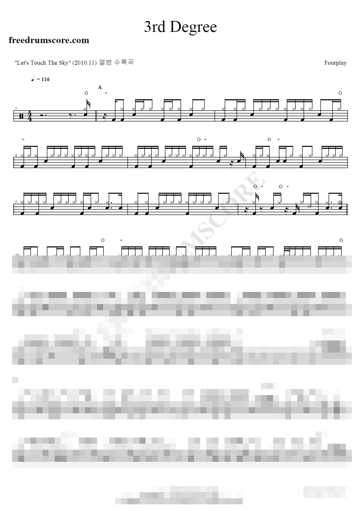 3rd Degree Sheet Music Preview