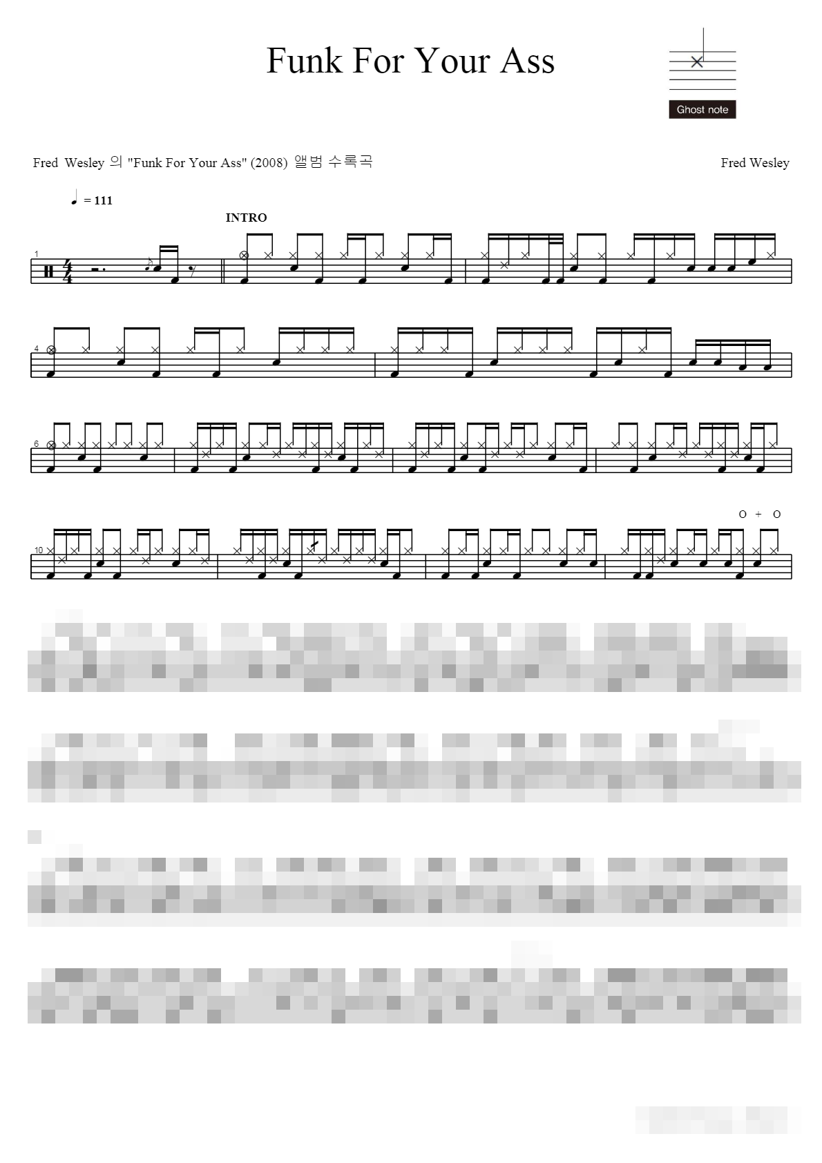 Funk for your Ass Sheet Music Preview