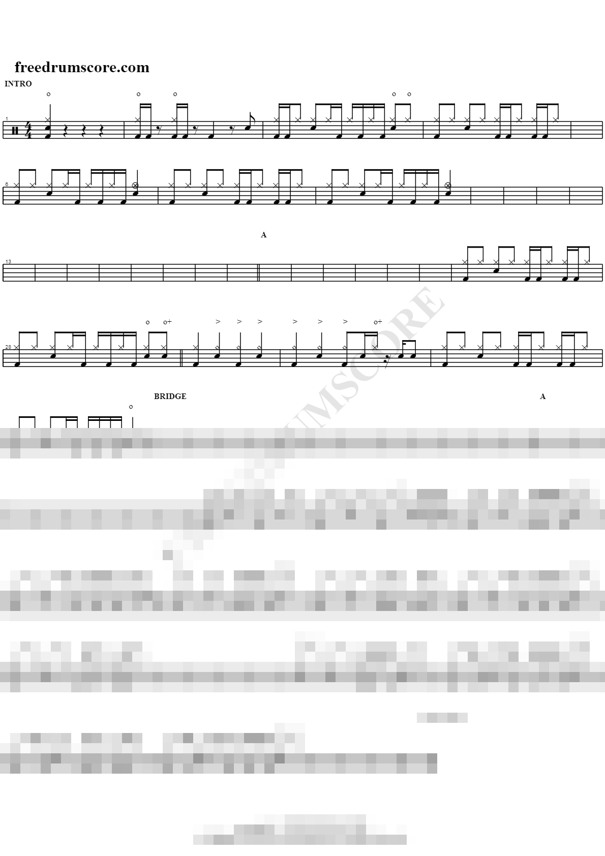 funky stuff Sheet Music Preview