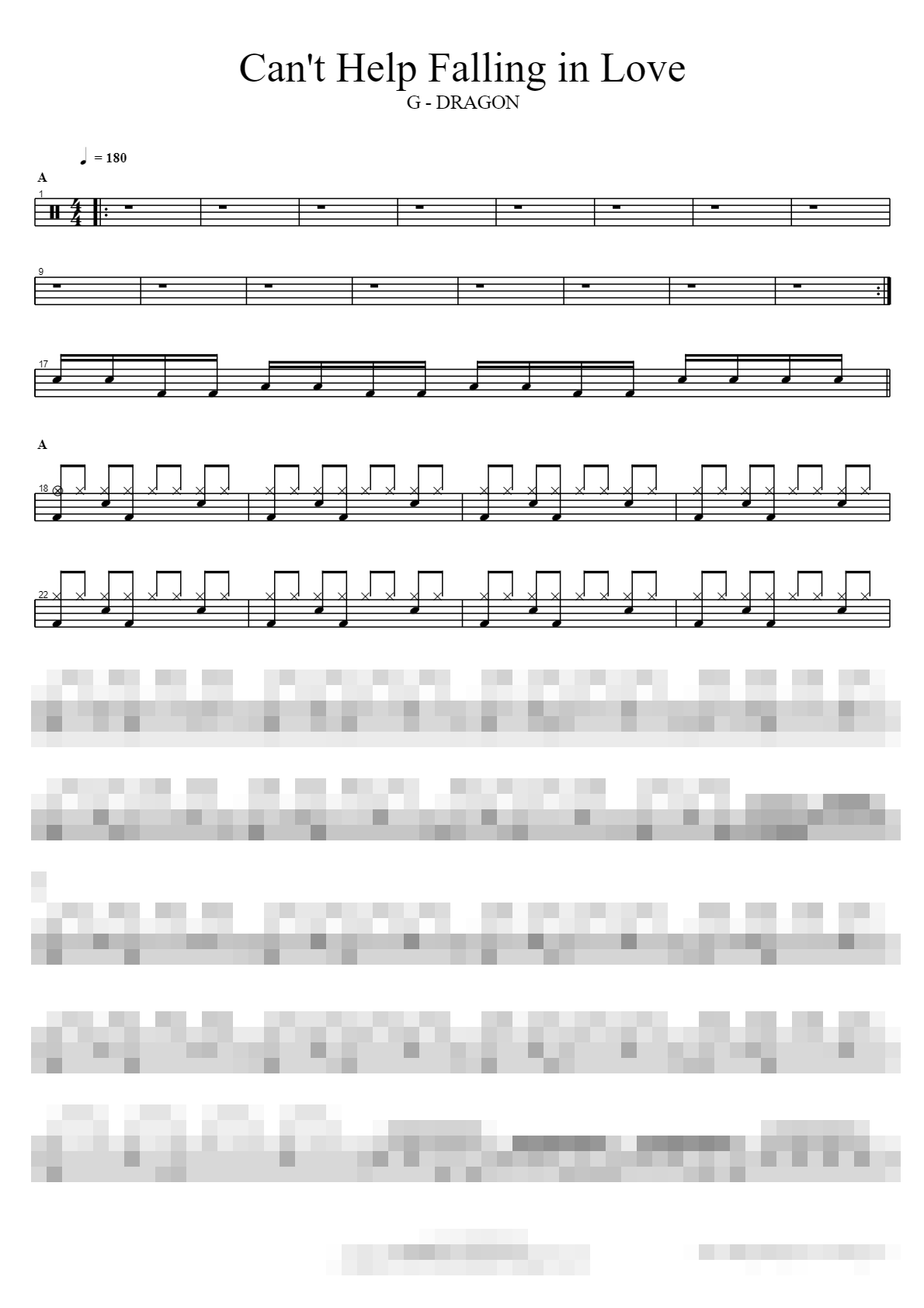 Can't Help Falling in Love Sheet Music Preview