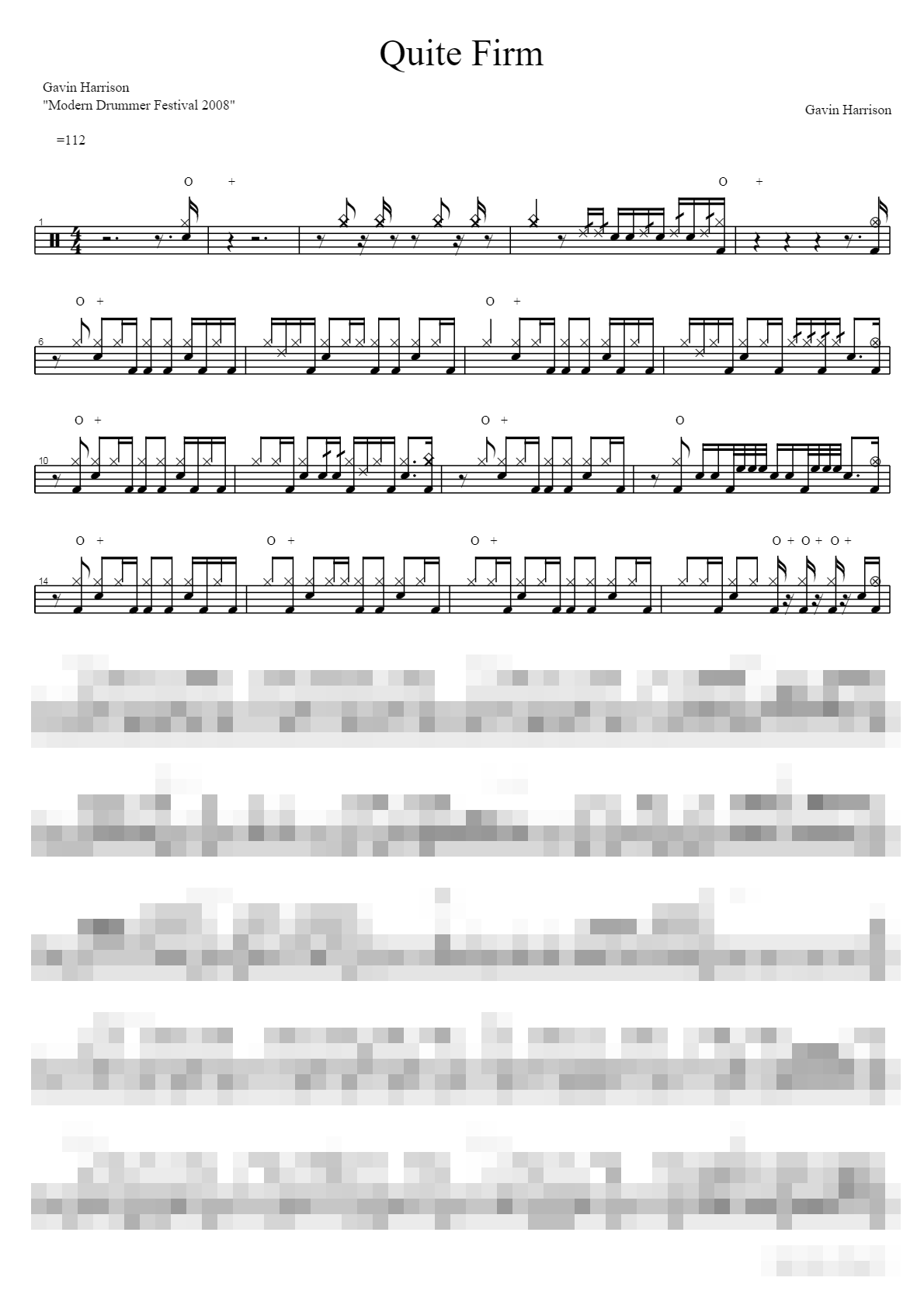 Quite Firm Sheet Music Preview