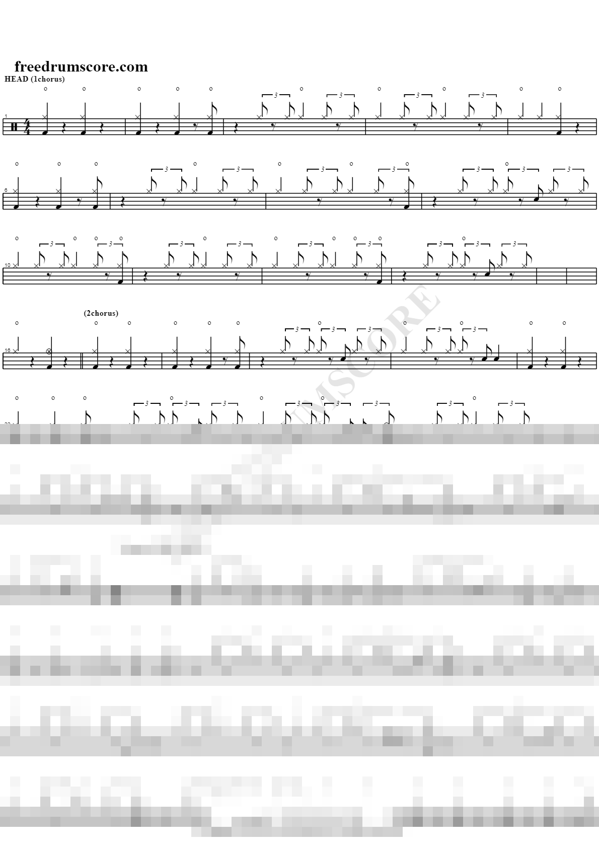 GIANT STEP Sheet Music Preview