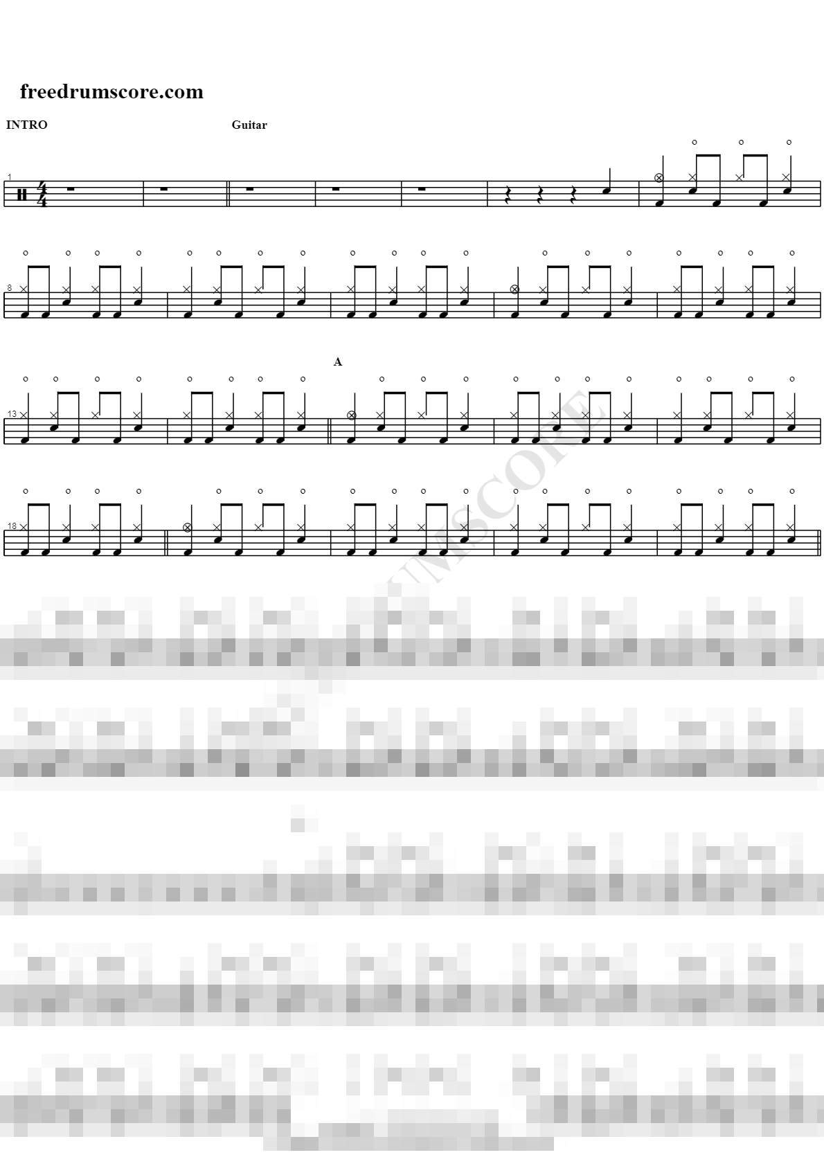 Given Up Sheet Music Preview