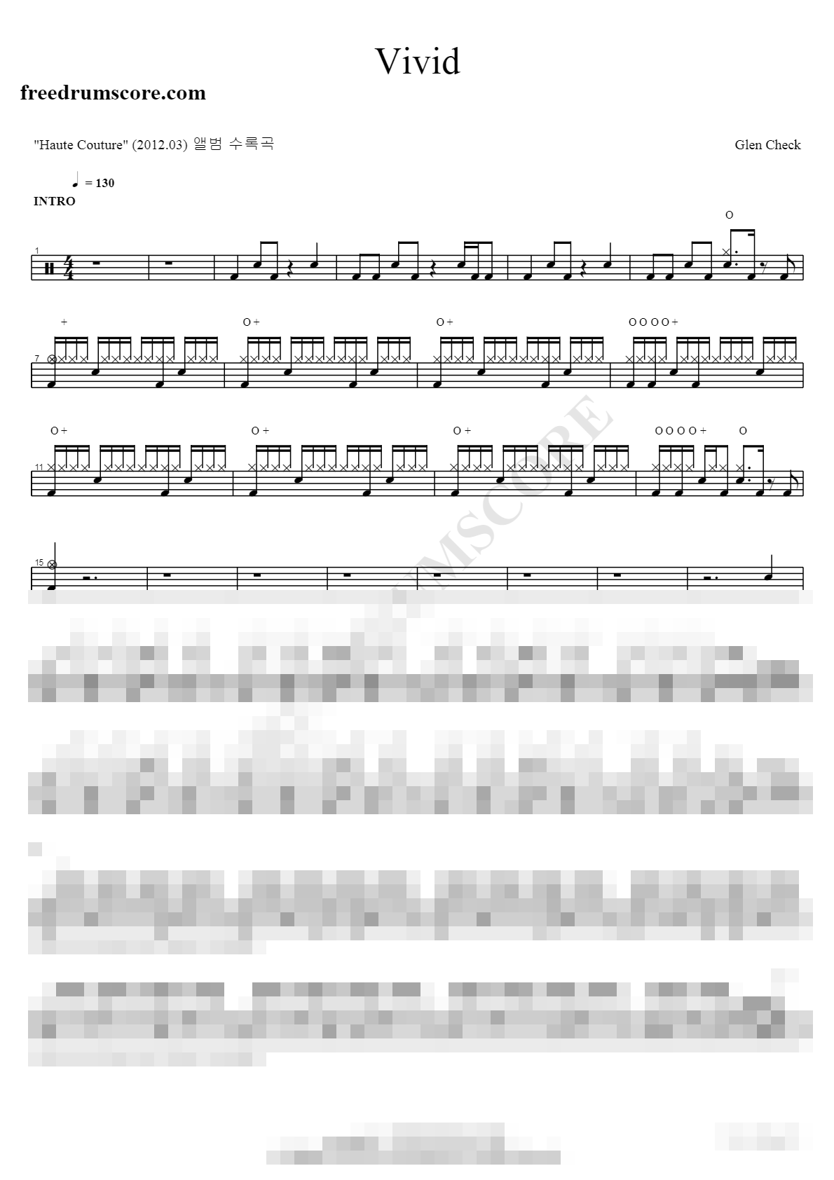 Vivid Sheet Music Preview