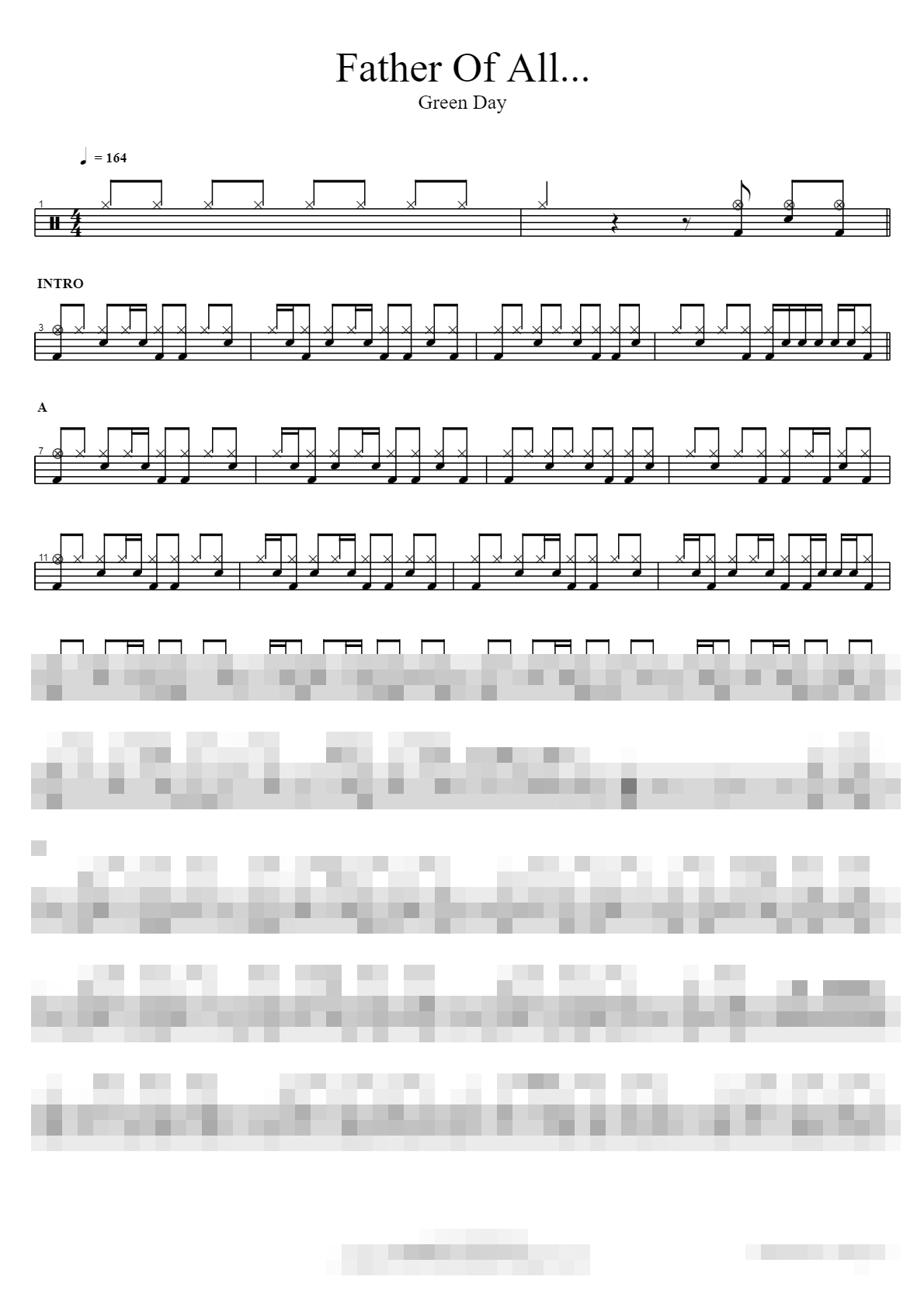 Father Of All… Sheet Music Preview