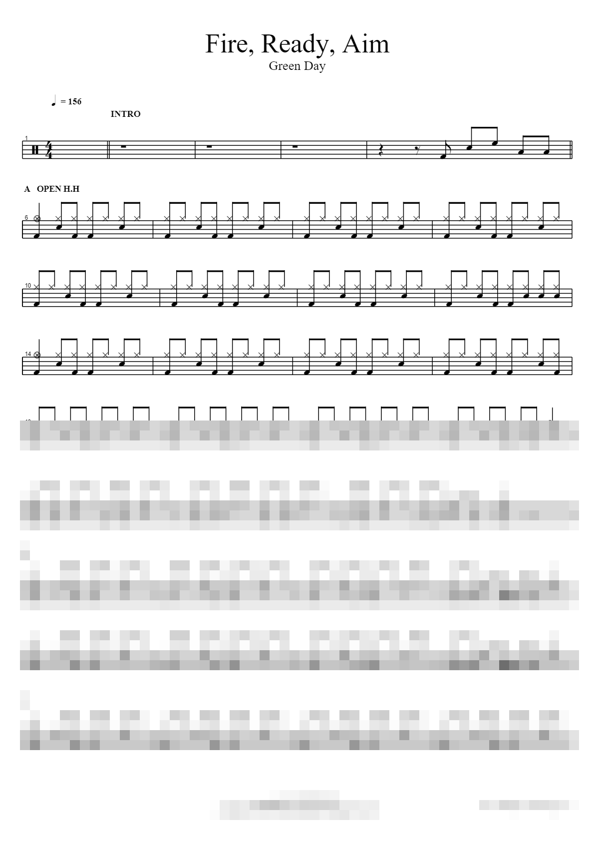 Fire, Ready, Aim Sheet Music Preview