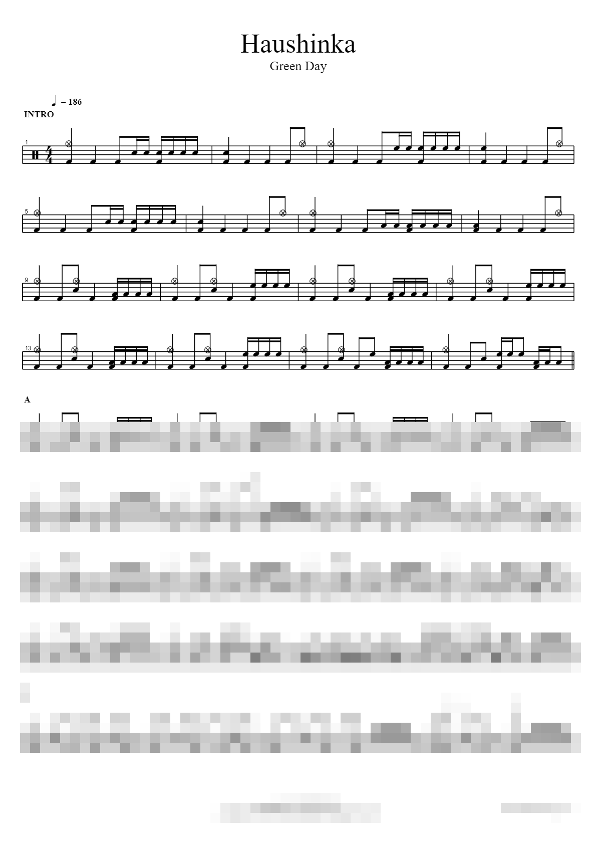 Haushinka Sheet Music Preview