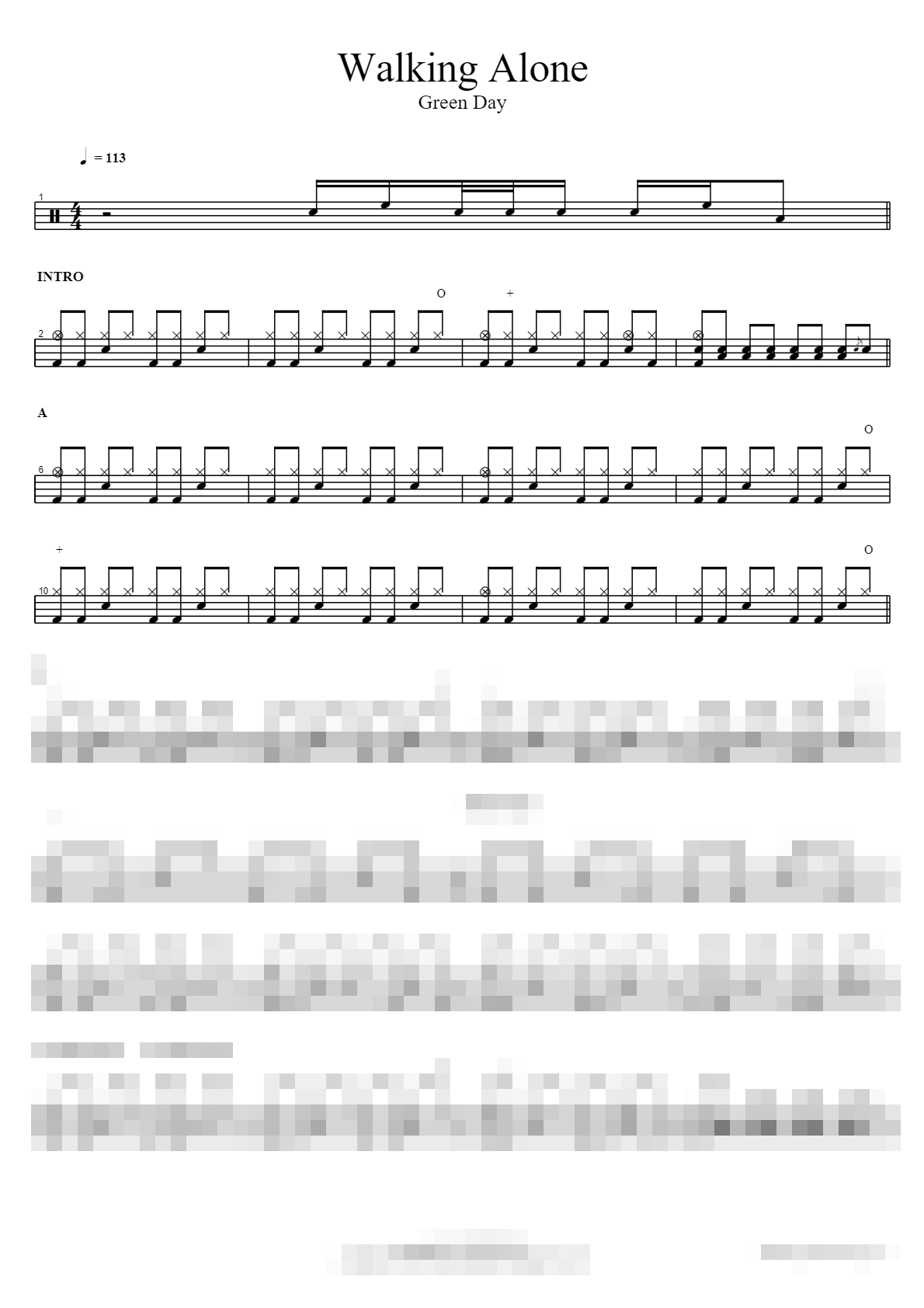 Walking Alone Sheet Music Preview