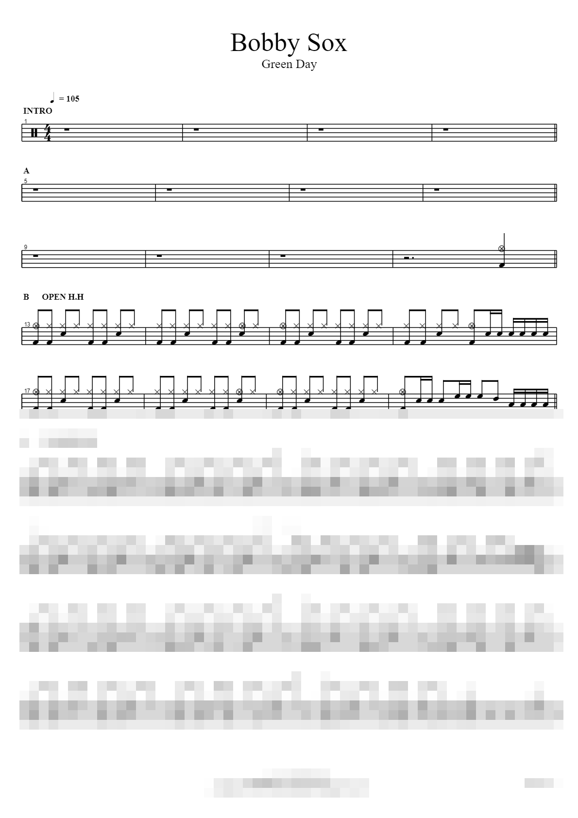Bobby Sox Sheet Music Preview
