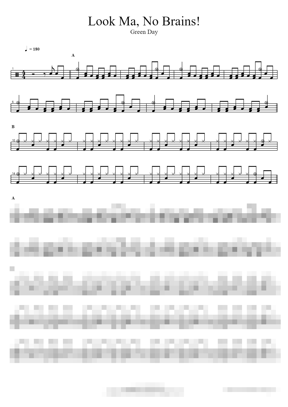 Look Ma, No Brains! Sheet Music Preview
