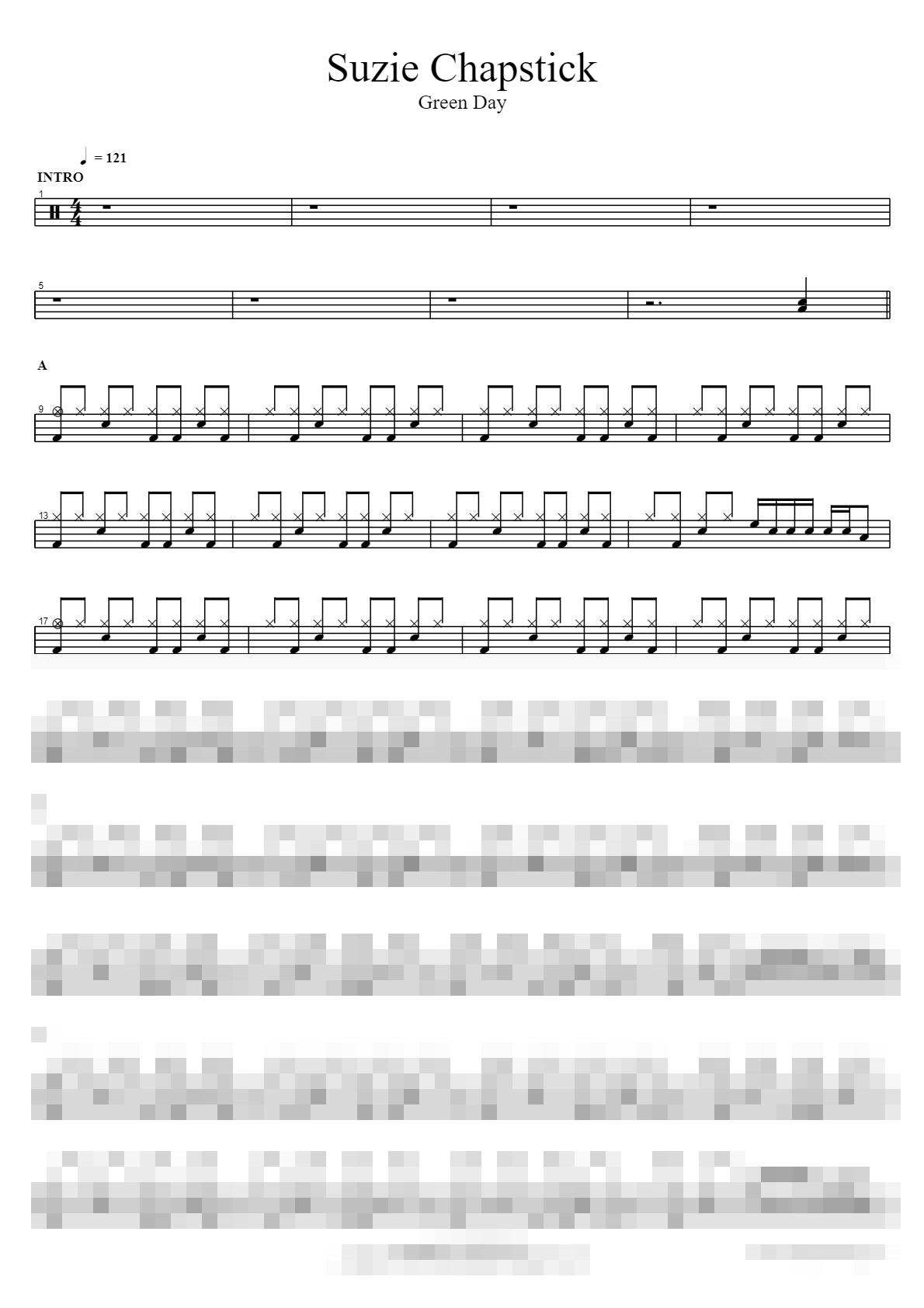 Suzie Chapstick Sheet Music Preview