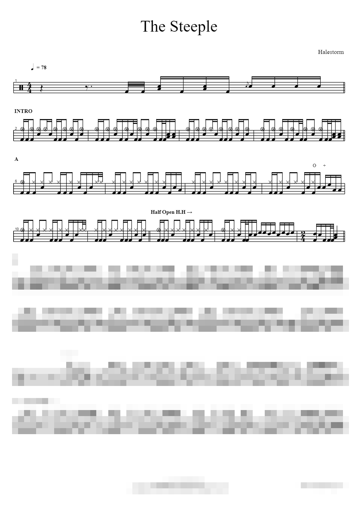 The Steeple Sheet Music Preview