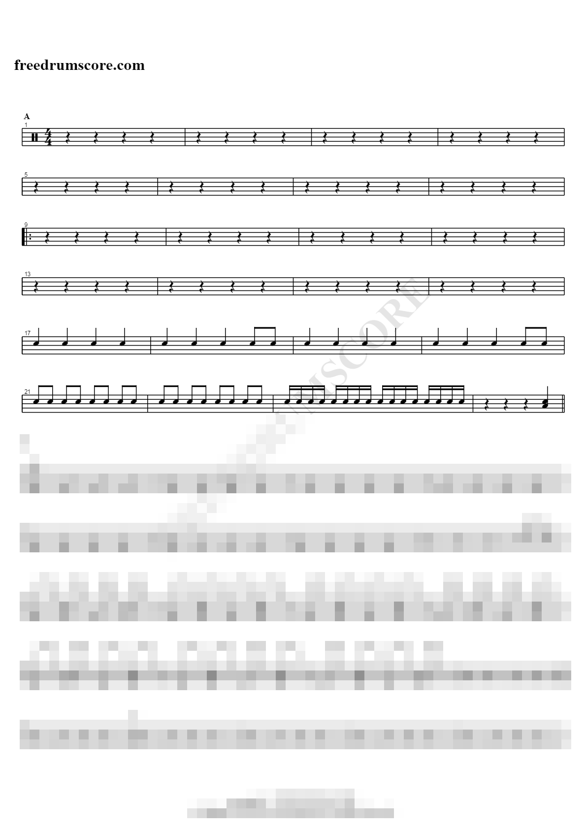 Follow Me Sheet Music Preview