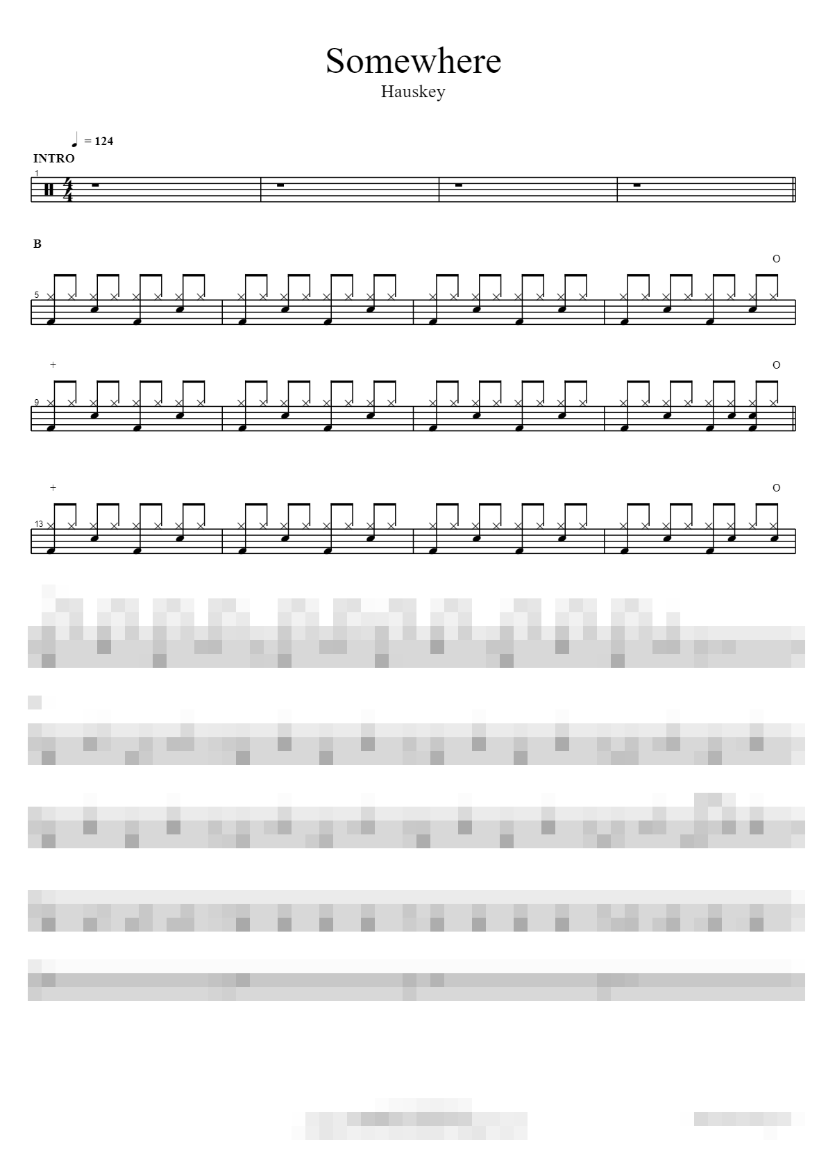 Somewhere Sheet Music Preview