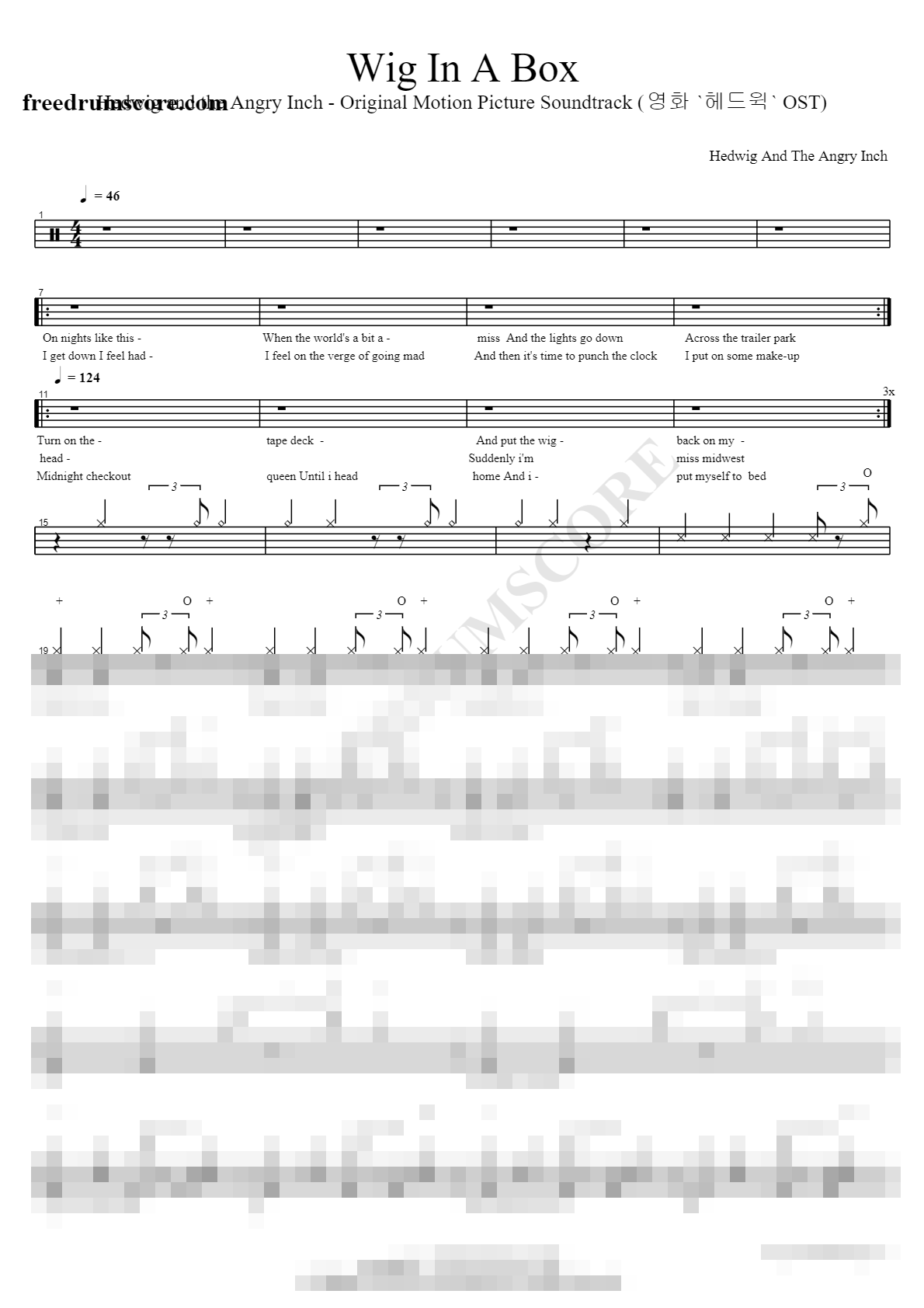 Wig In A Box Sheet Music Preview