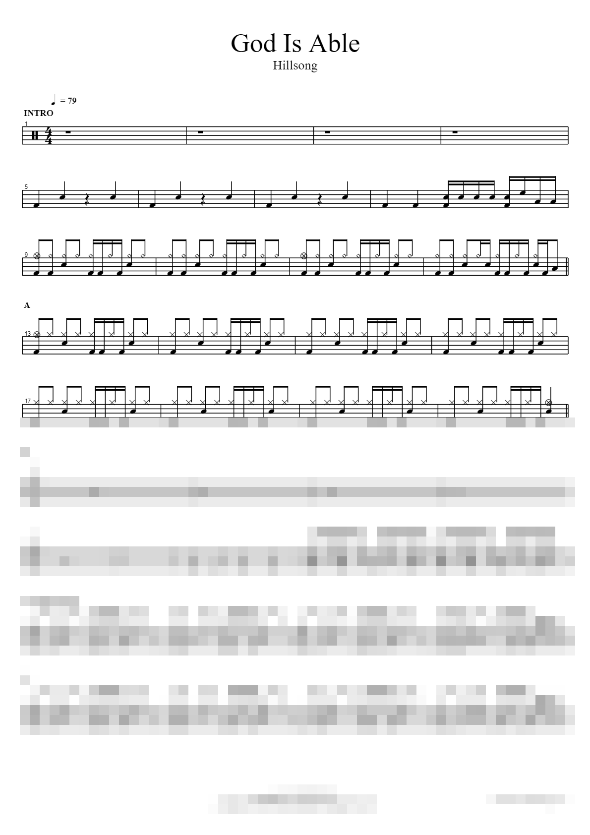 God Is Able Sheet Music Preview