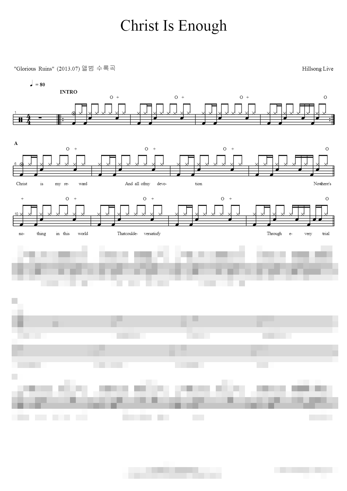 Christ Is Enough Sheet Music Preview