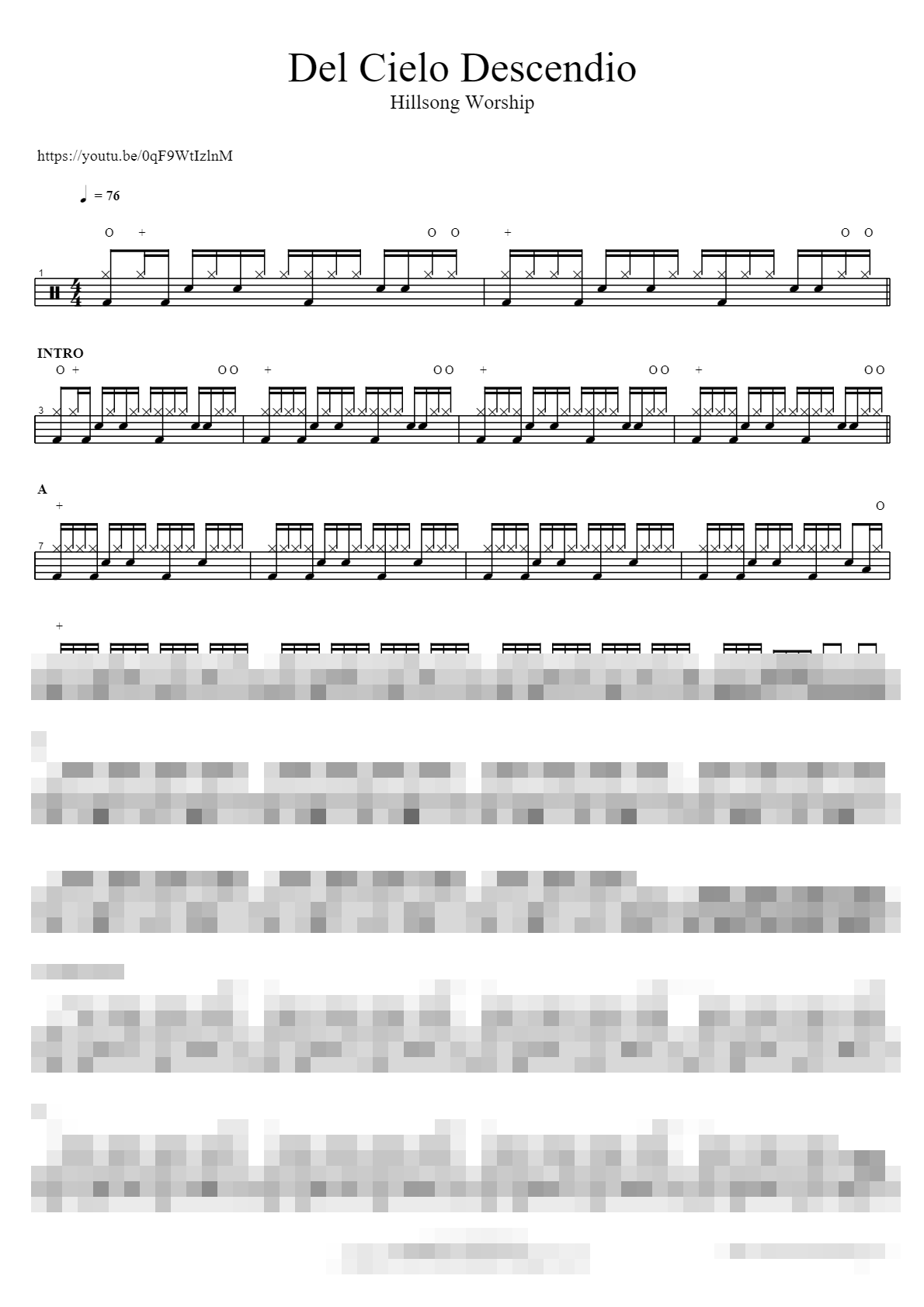 Del Cielo Descendio Sheet Music Preview