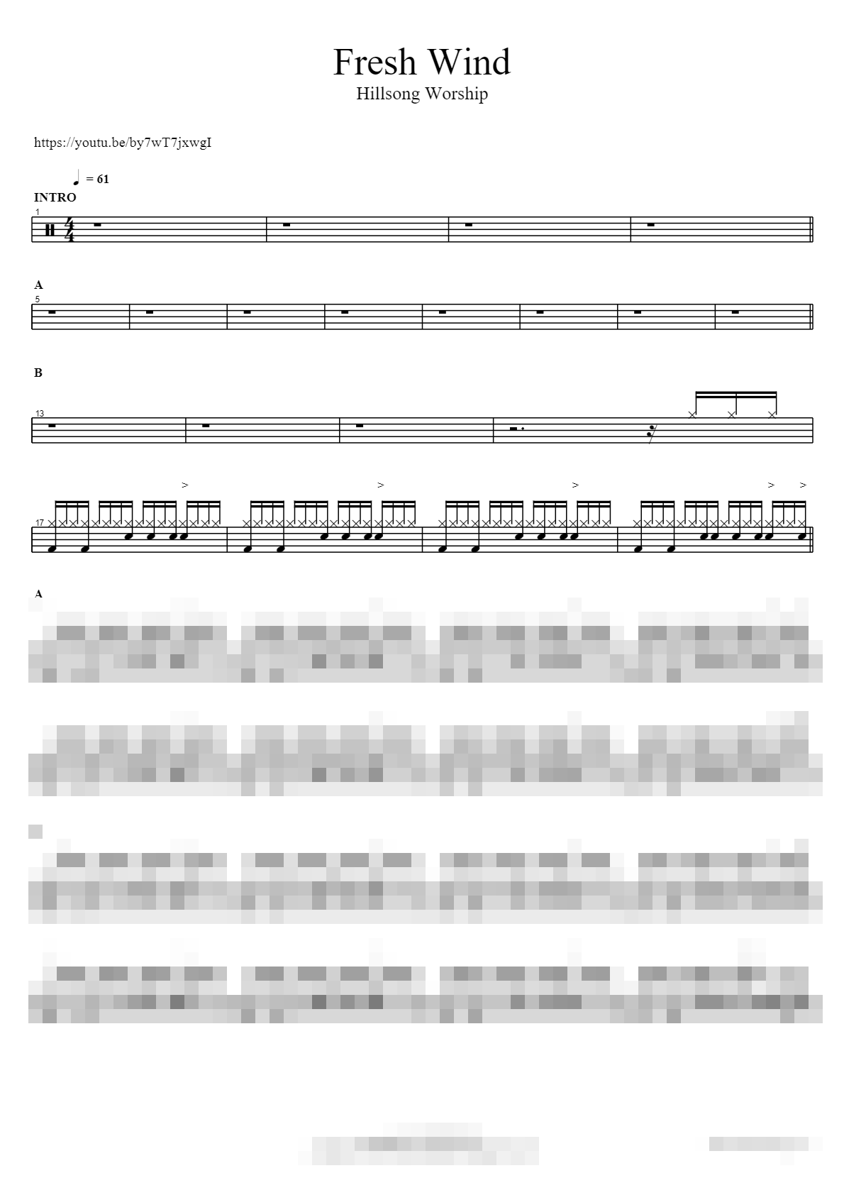 Fresh Wind Sheet Music Preview