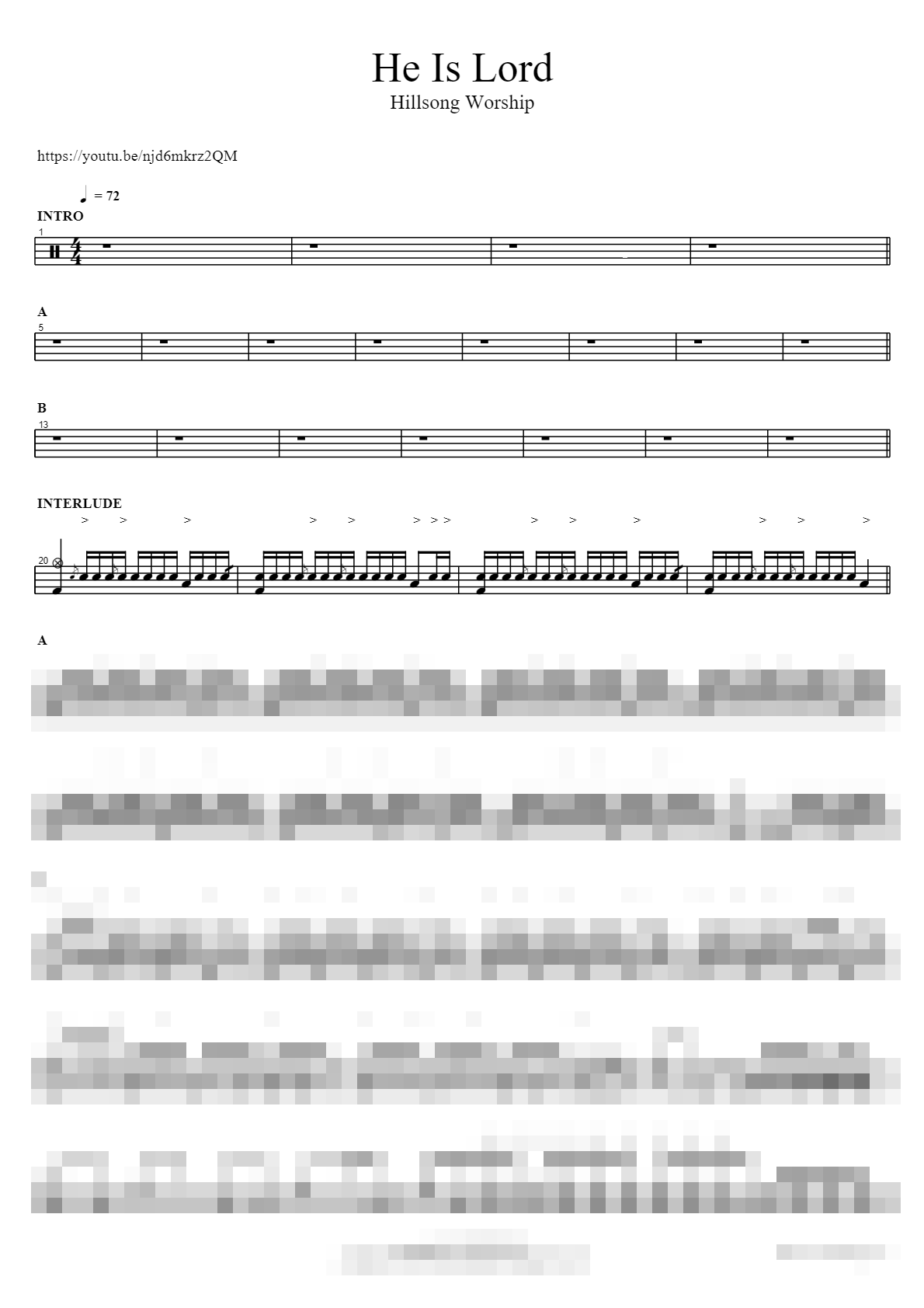 He Is Lord Sheet Music Preview