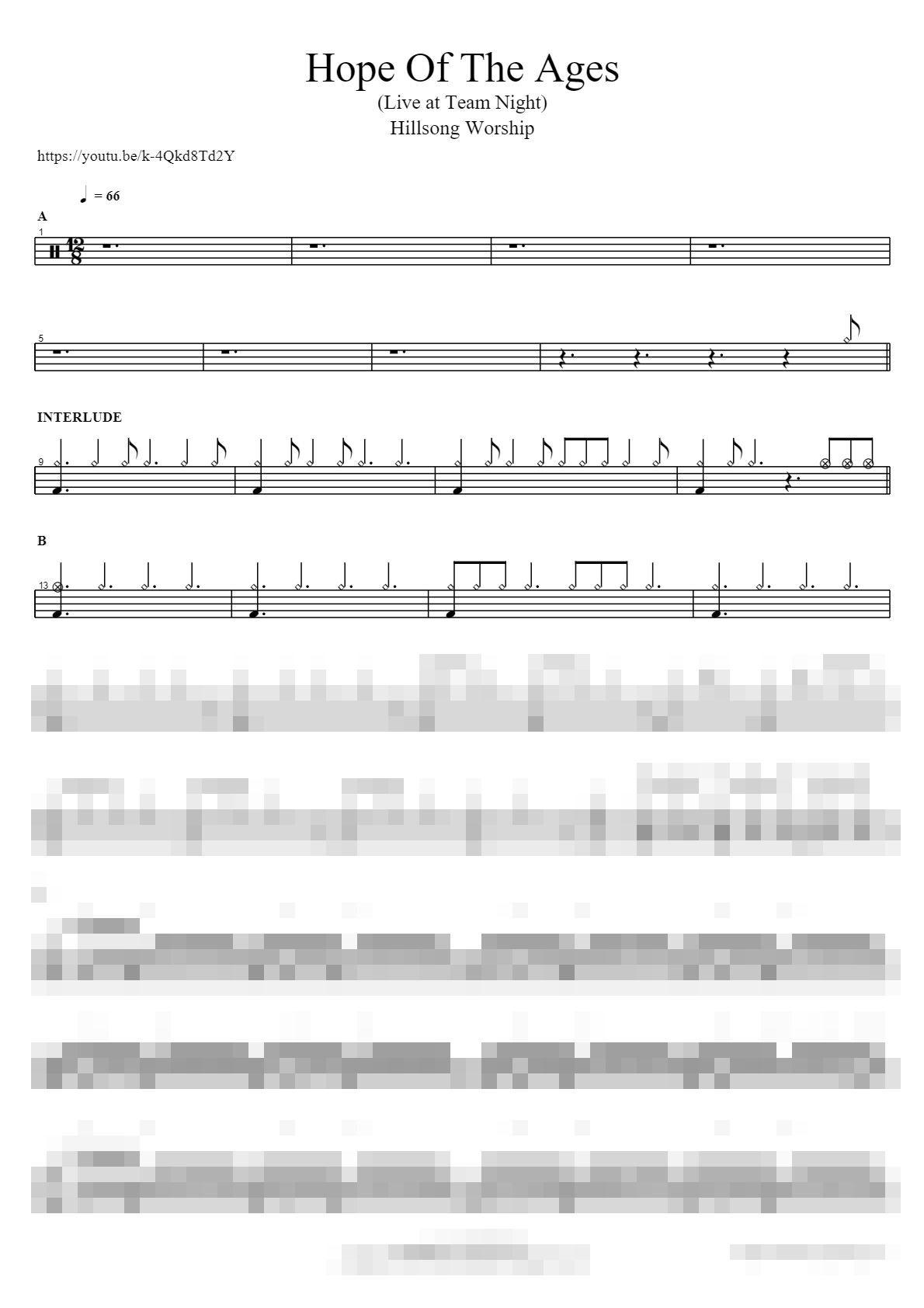Hope Of The Ages (Live at Team Night) Sheet Music Preview
