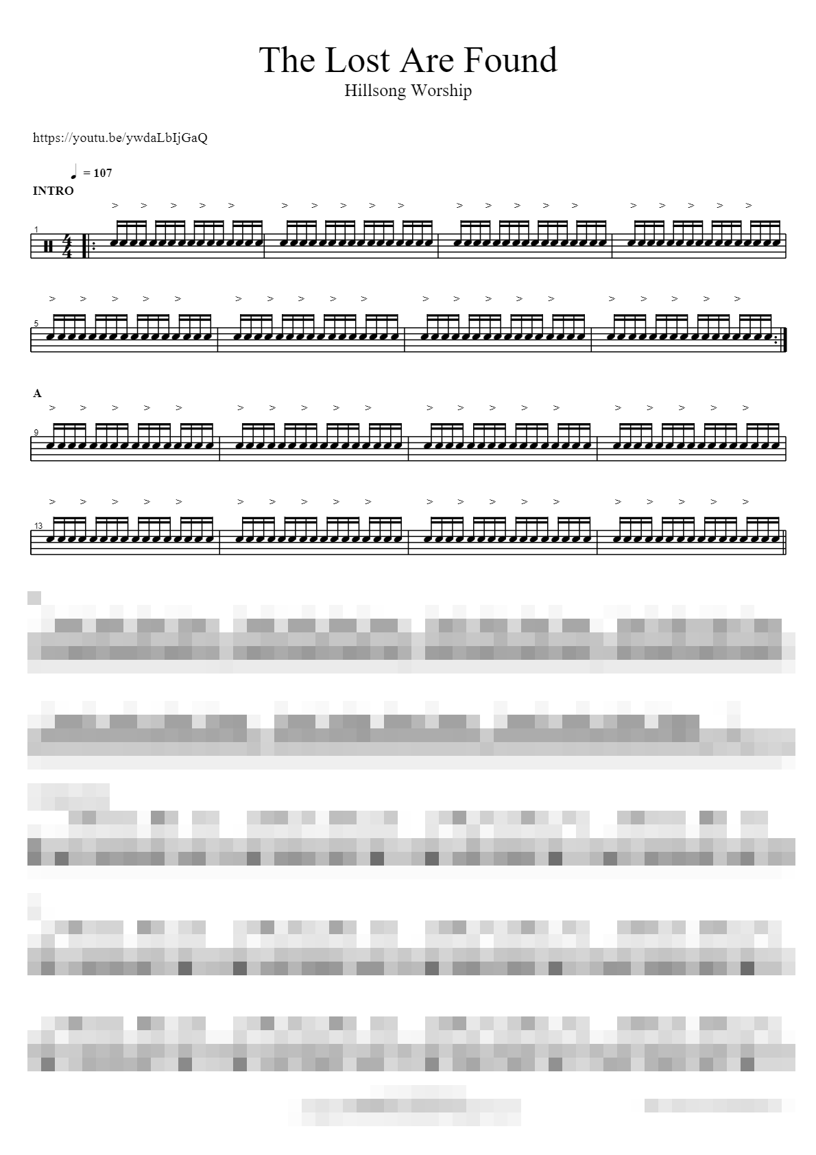 The Lost Are Found Sheet Music Preview