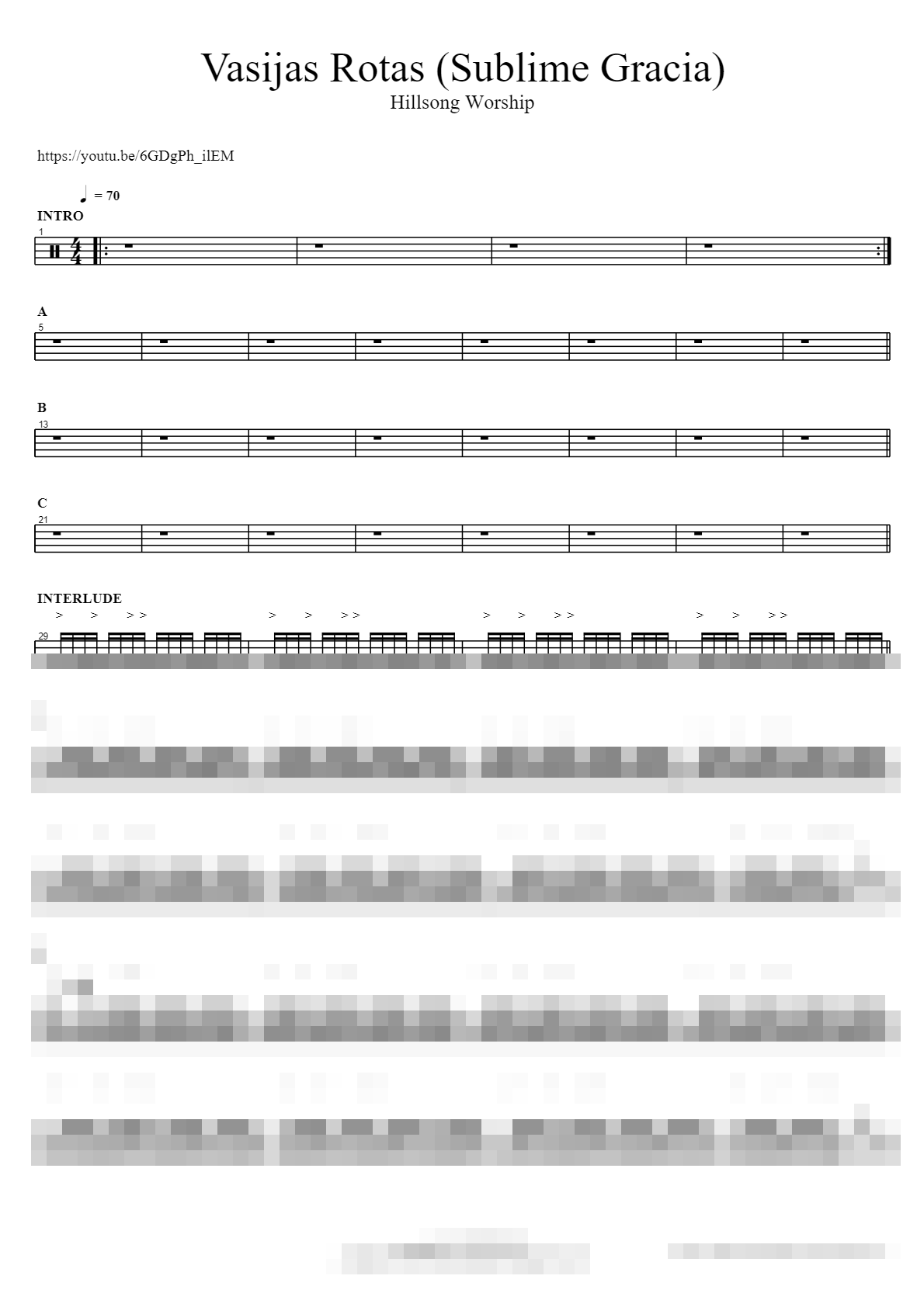 Vasijas Rotas (Sublime Gracia) Sheet Music Preview