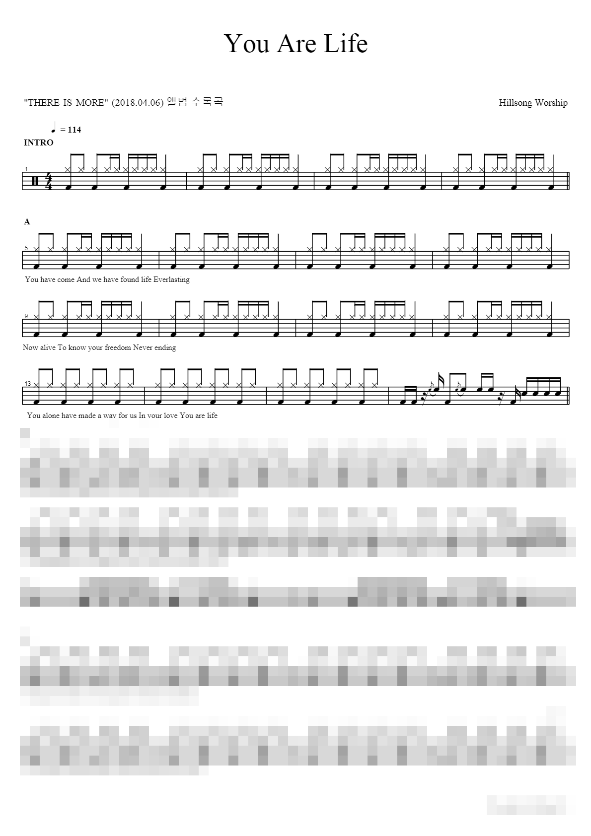 You Are Life Sheet Music Preview