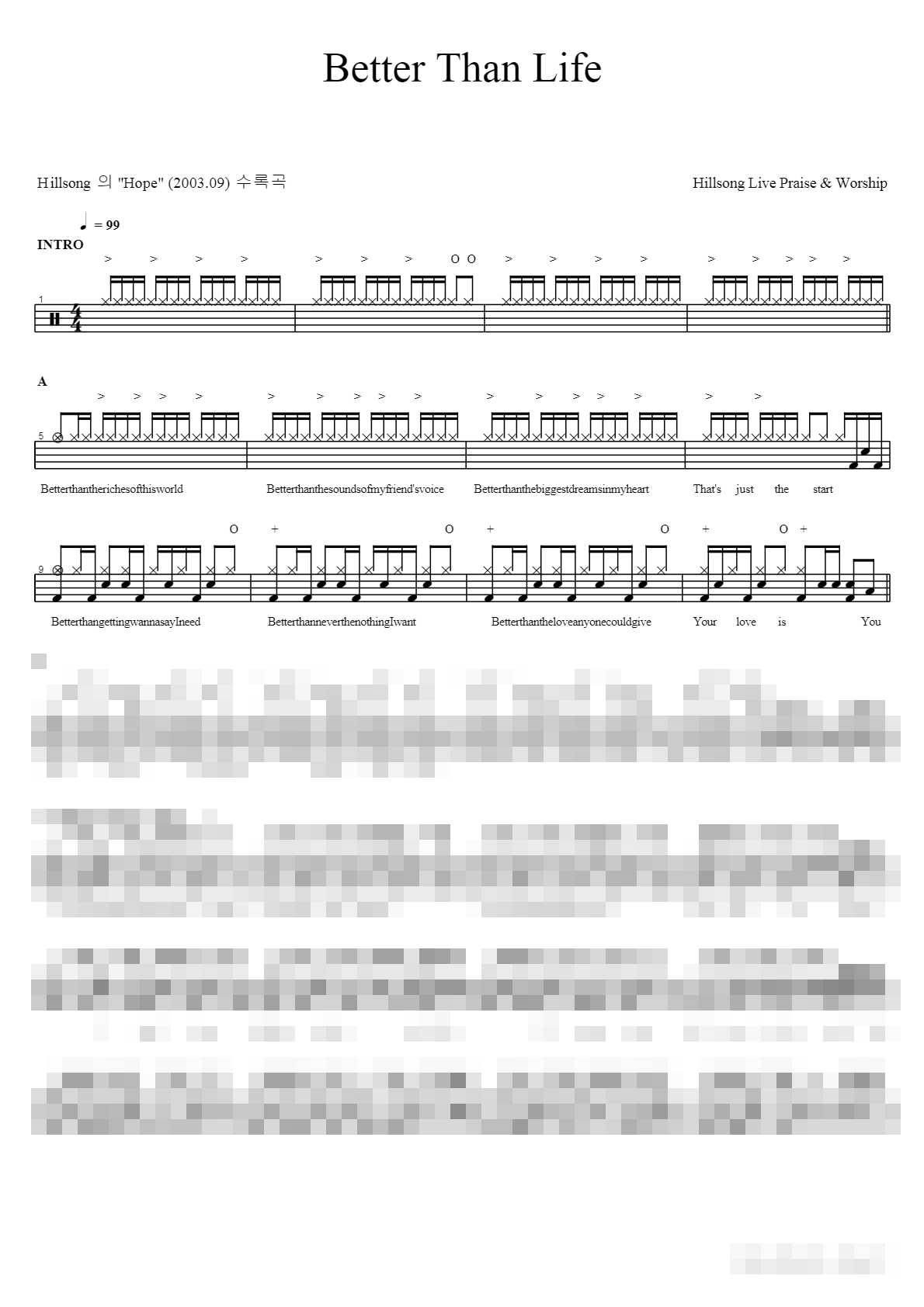 better than life Sheet Music Preview