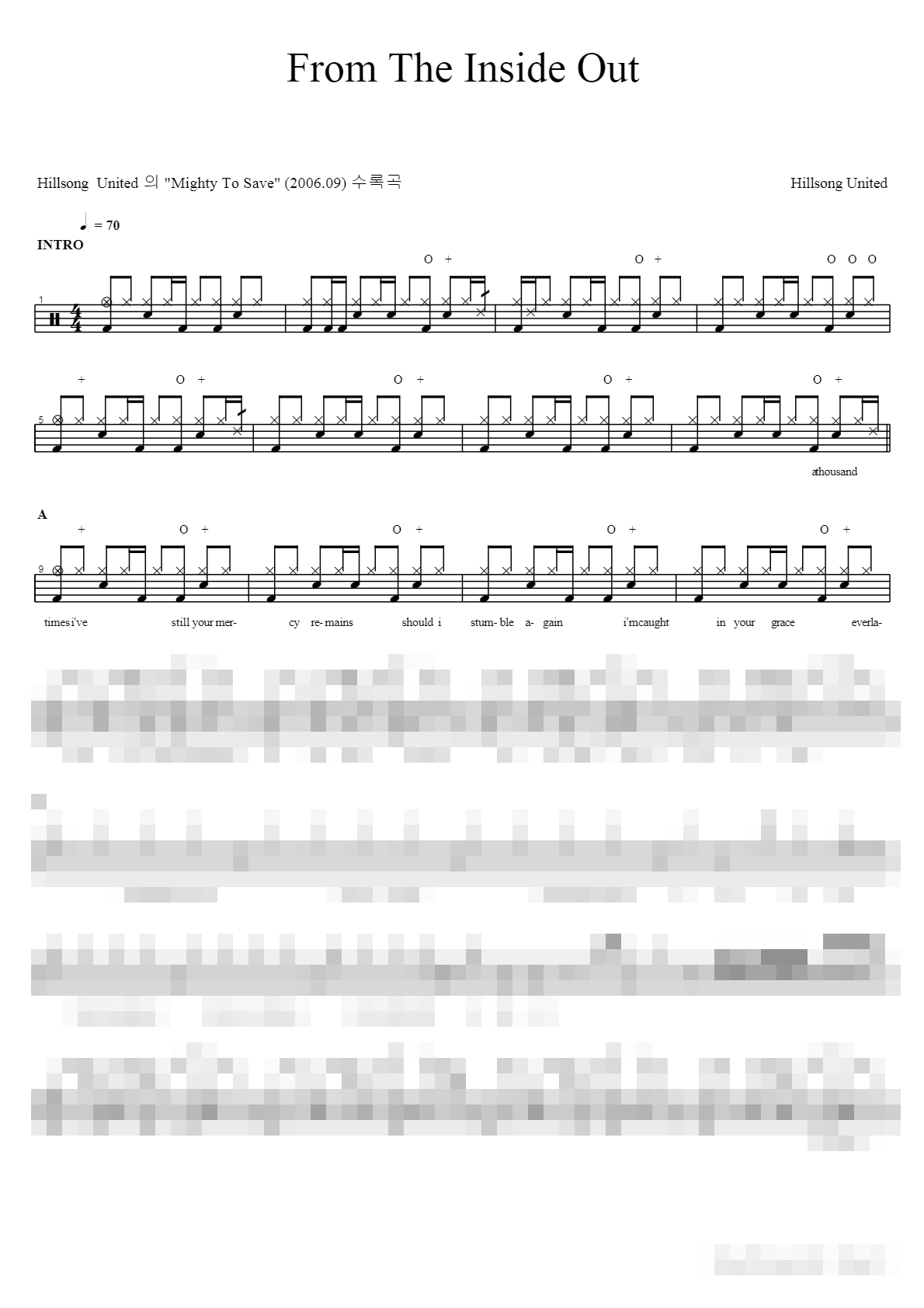 From The Inside Out Sheet Music Preview