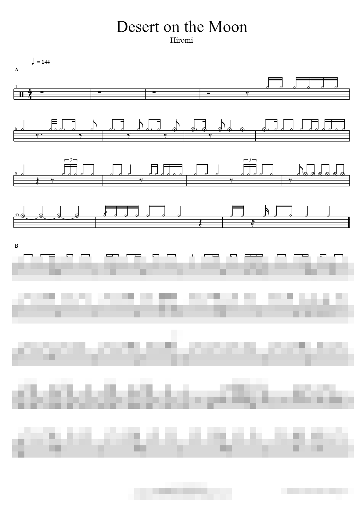 Desert on the Moon Sheet Music Preview