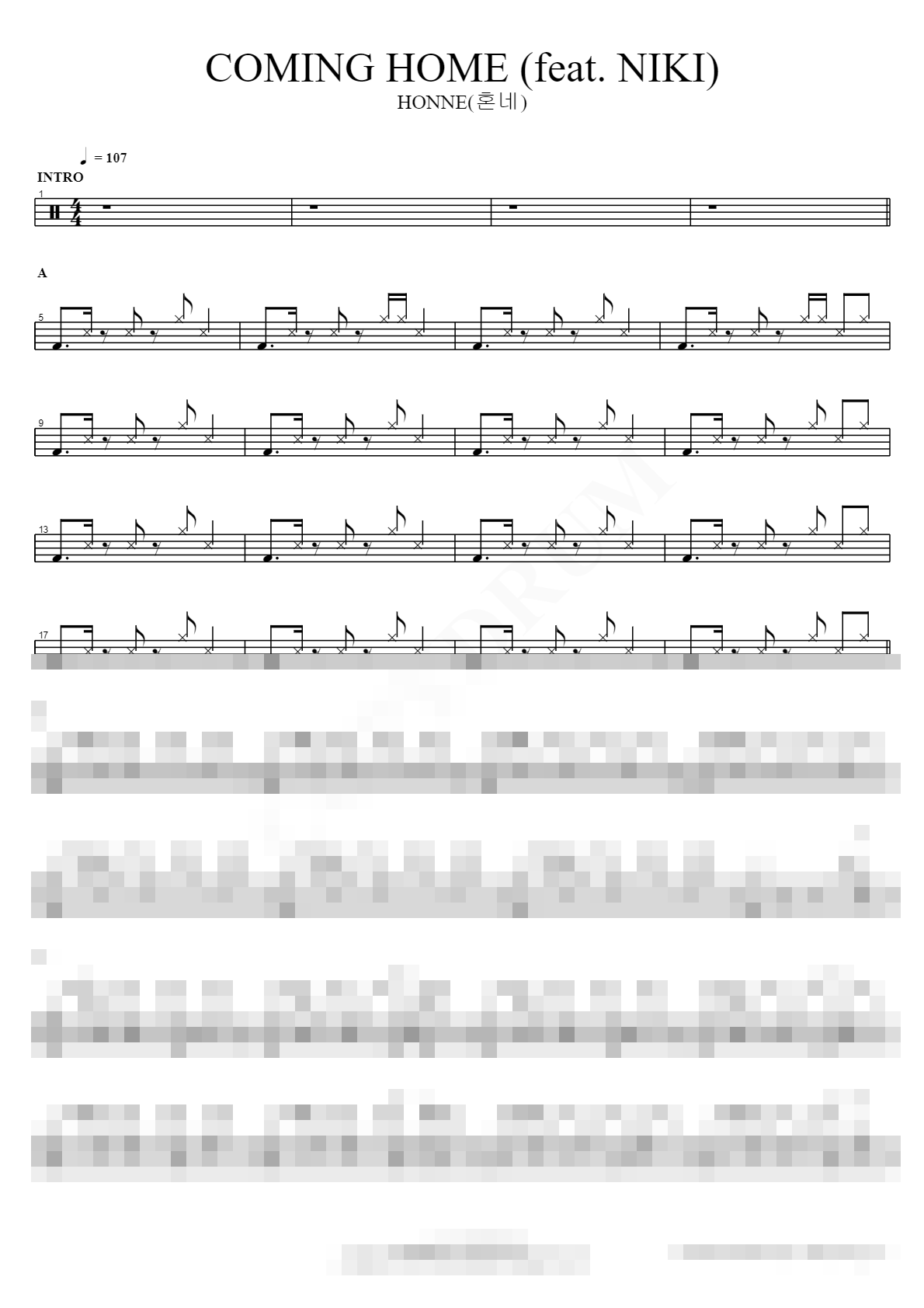 COMING HOME (feat. NIKI) Sheet Music Preview