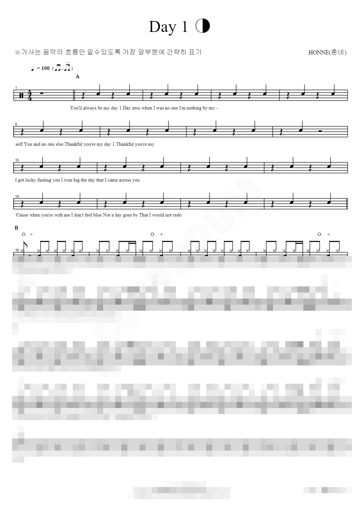 Day 1 ◑ Sheet Music Preview
