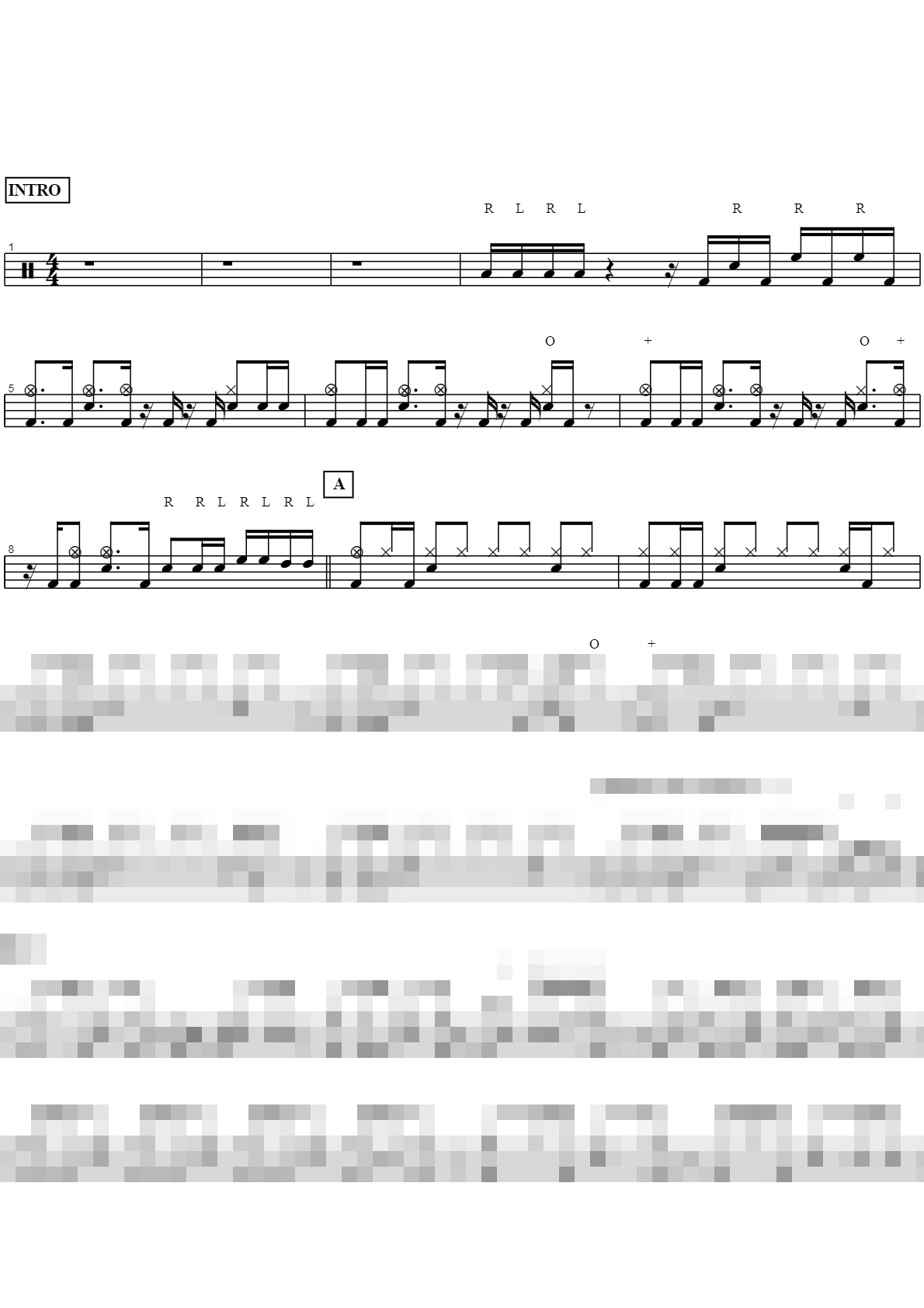 Crawling In The Dark Sheet Music Preview