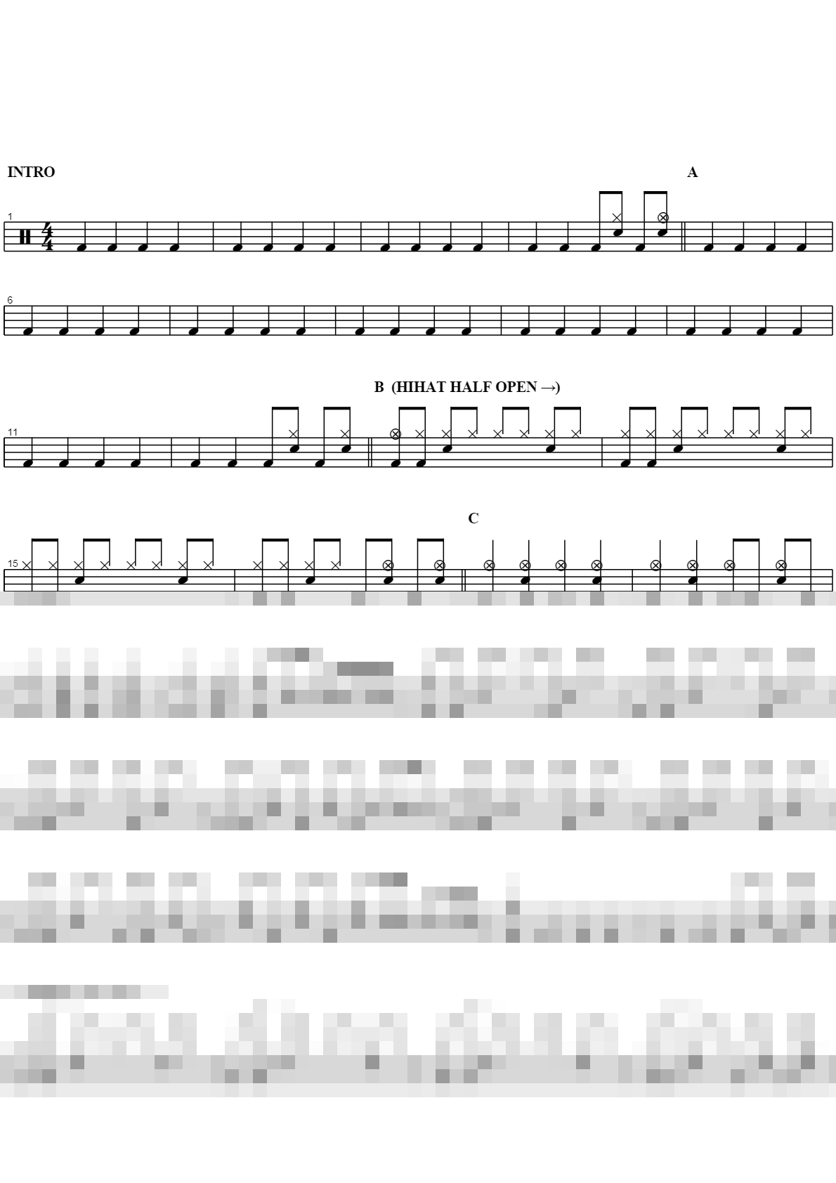 Out Of Control Sheet Music Preview