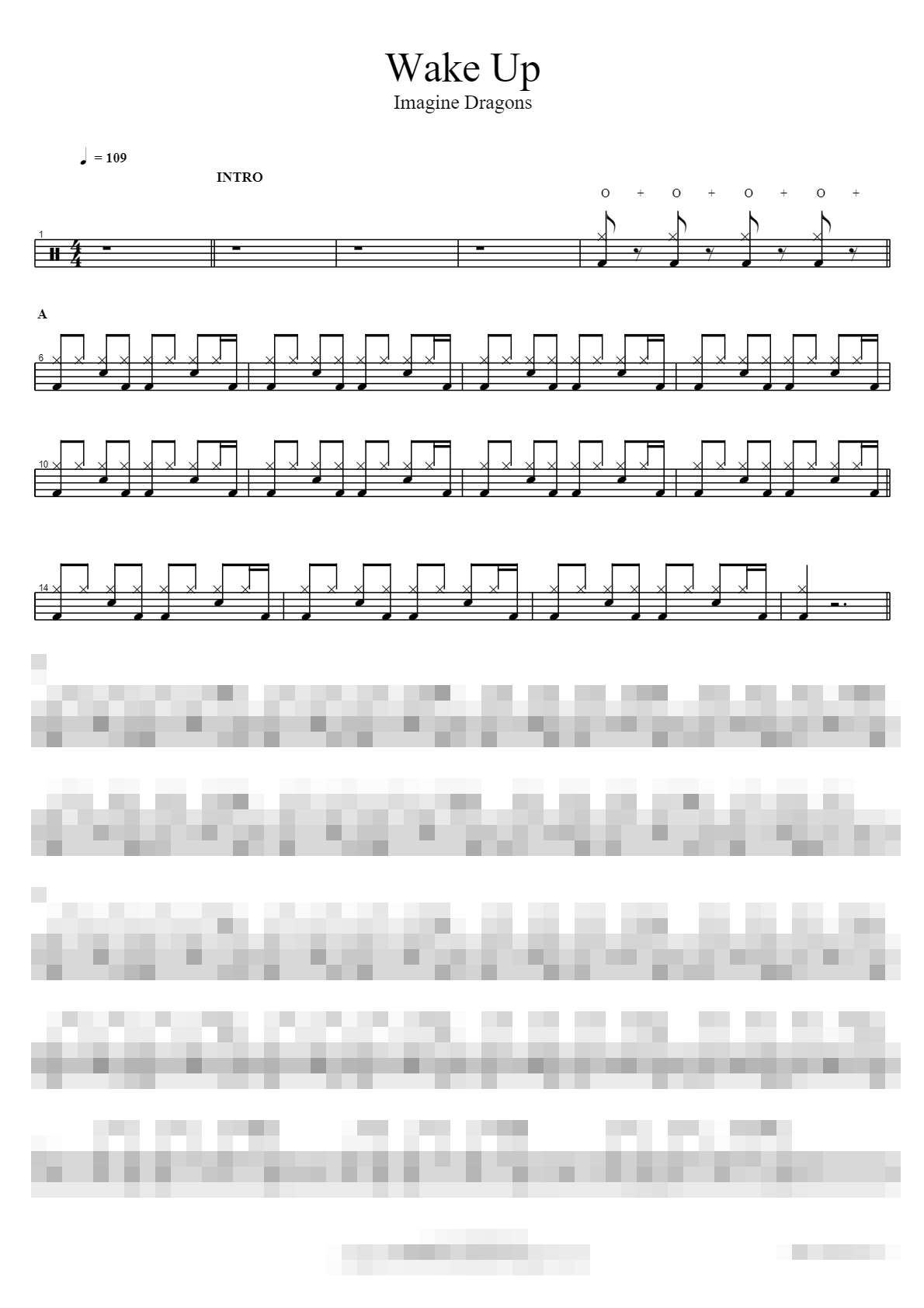 Wake Up Sheet Music Preview